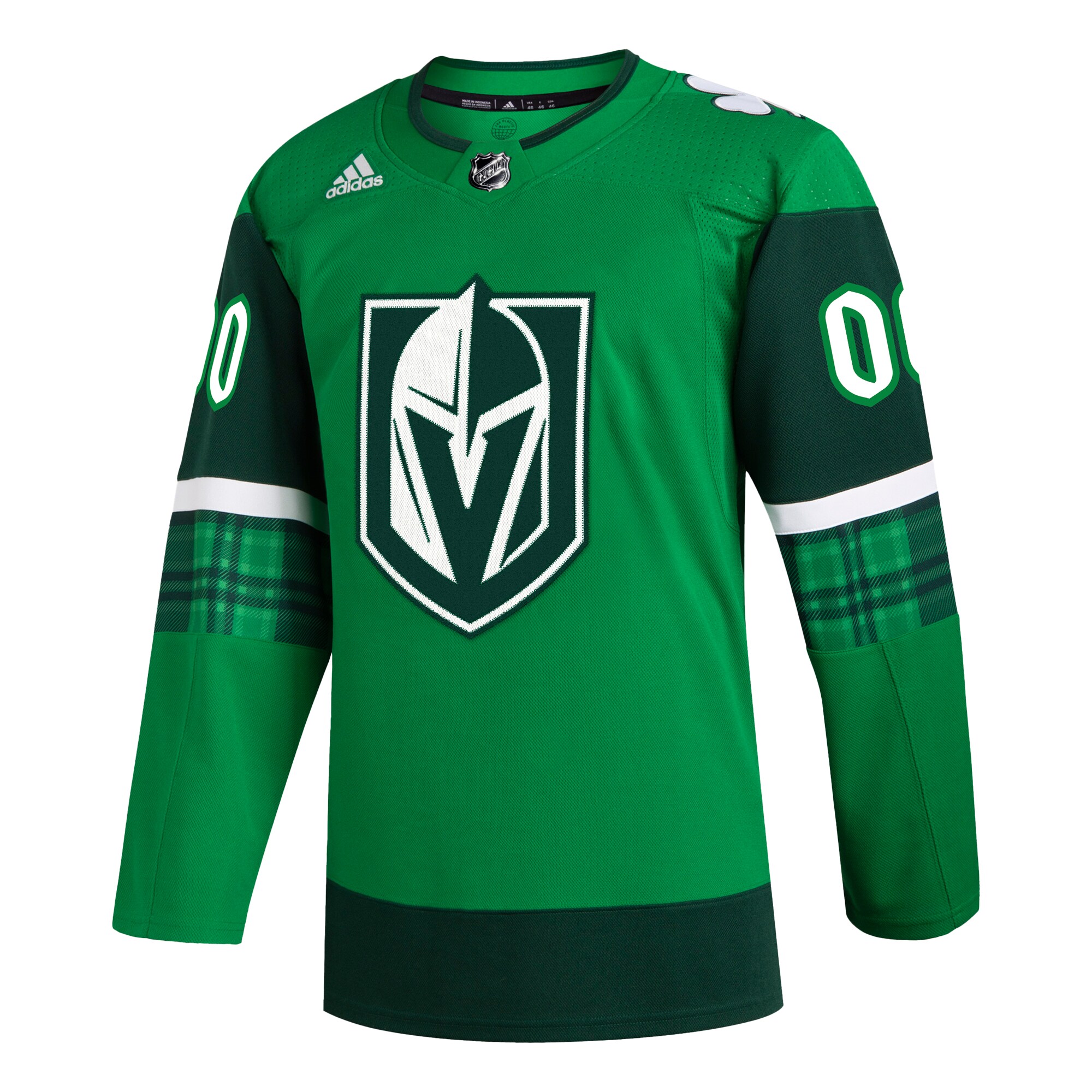 Vegas Golden Knights adidas St. Patrick's Day Authentic Custom Jersey - Kelly Green