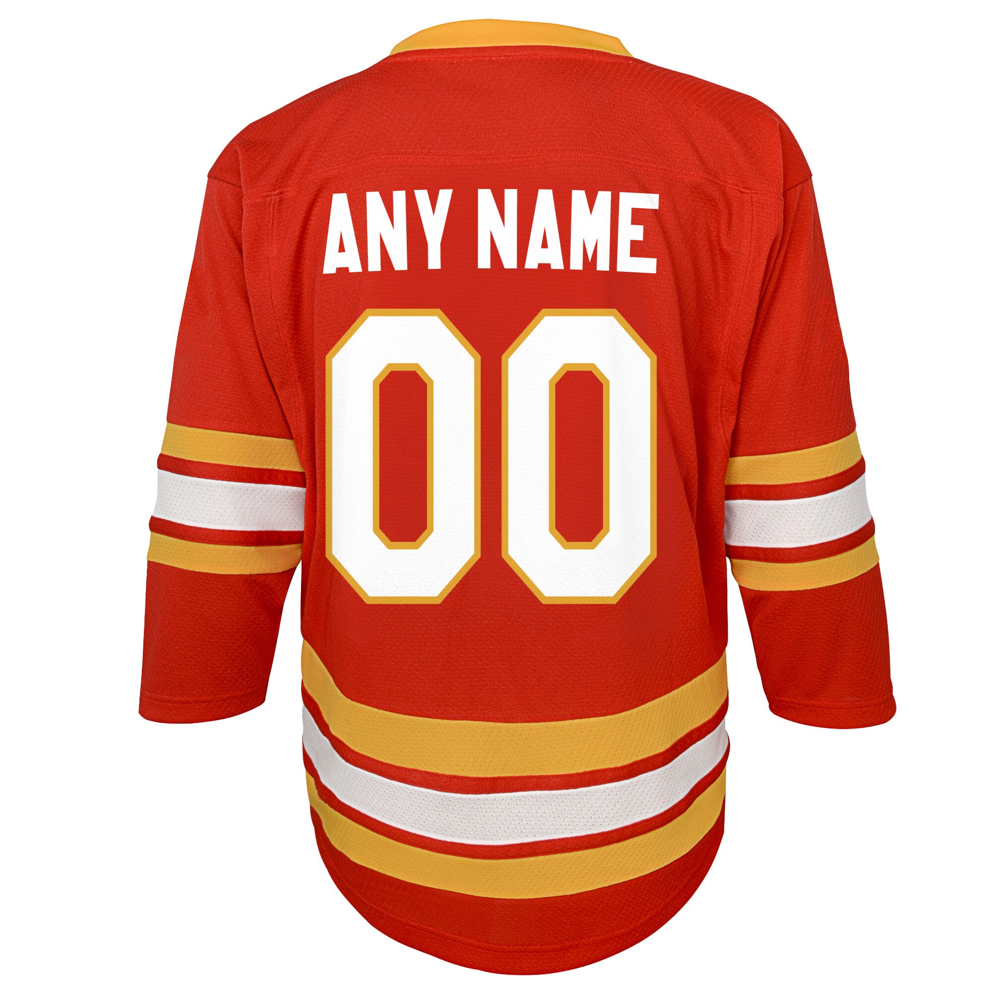 Calgary Flames Youth Home Replica Custom Jersey - Red