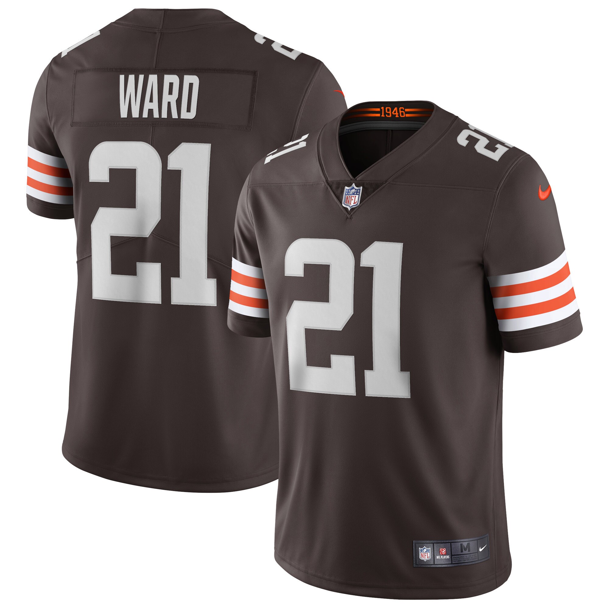 Denzel Ward Cleveland Browns  Vapor Limited Jersey - Brown