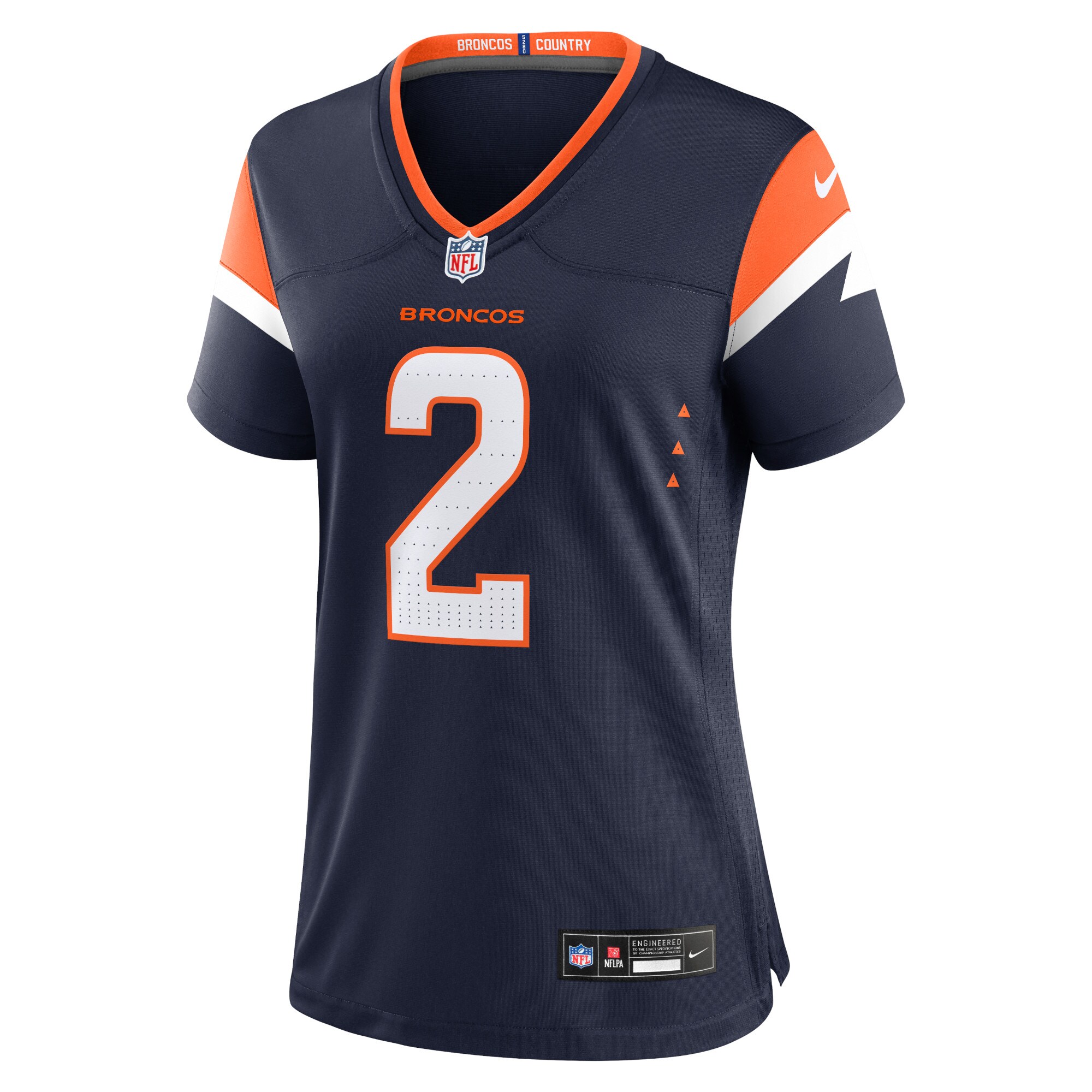 Patrick Surtain II Denver Broncos  Women's Alternate Game Jersey - Navy