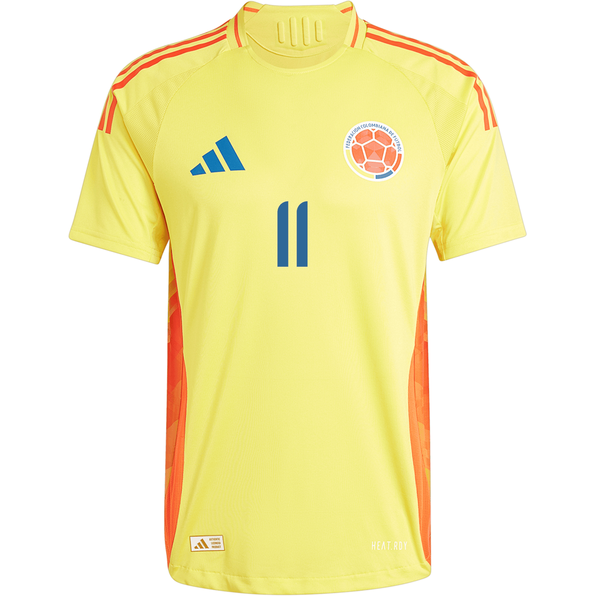 Juan Cuadrado 11 Colombia National Team 2024 Home Men Jersey - Yellow