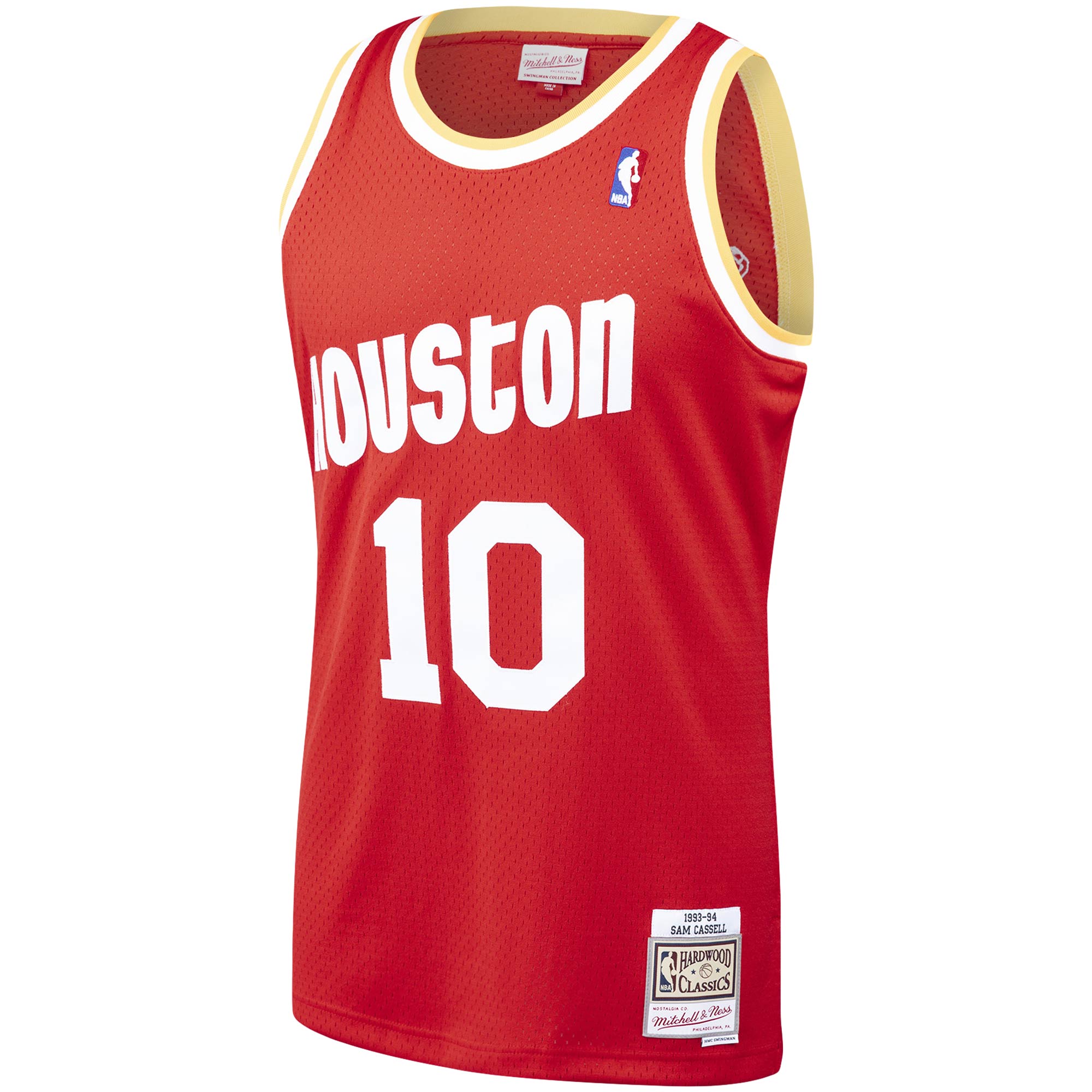 Sam Cassell Houston Rockets Mitchell & Ness 1993\/94 Hardwood Classics Swingman Jersey - Red