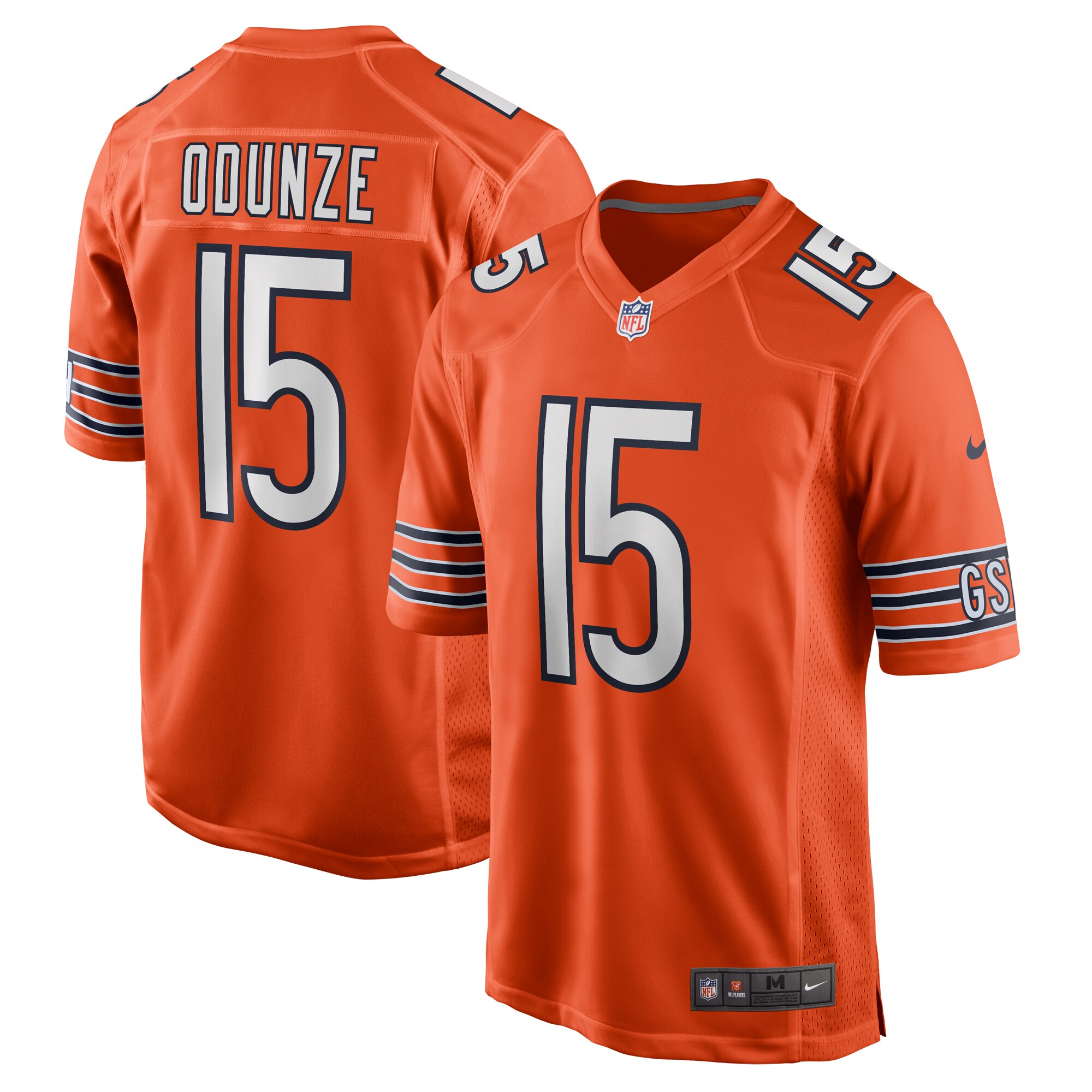Rome Odunze Chicago Bears  Alternate Game Jersey -  Orange