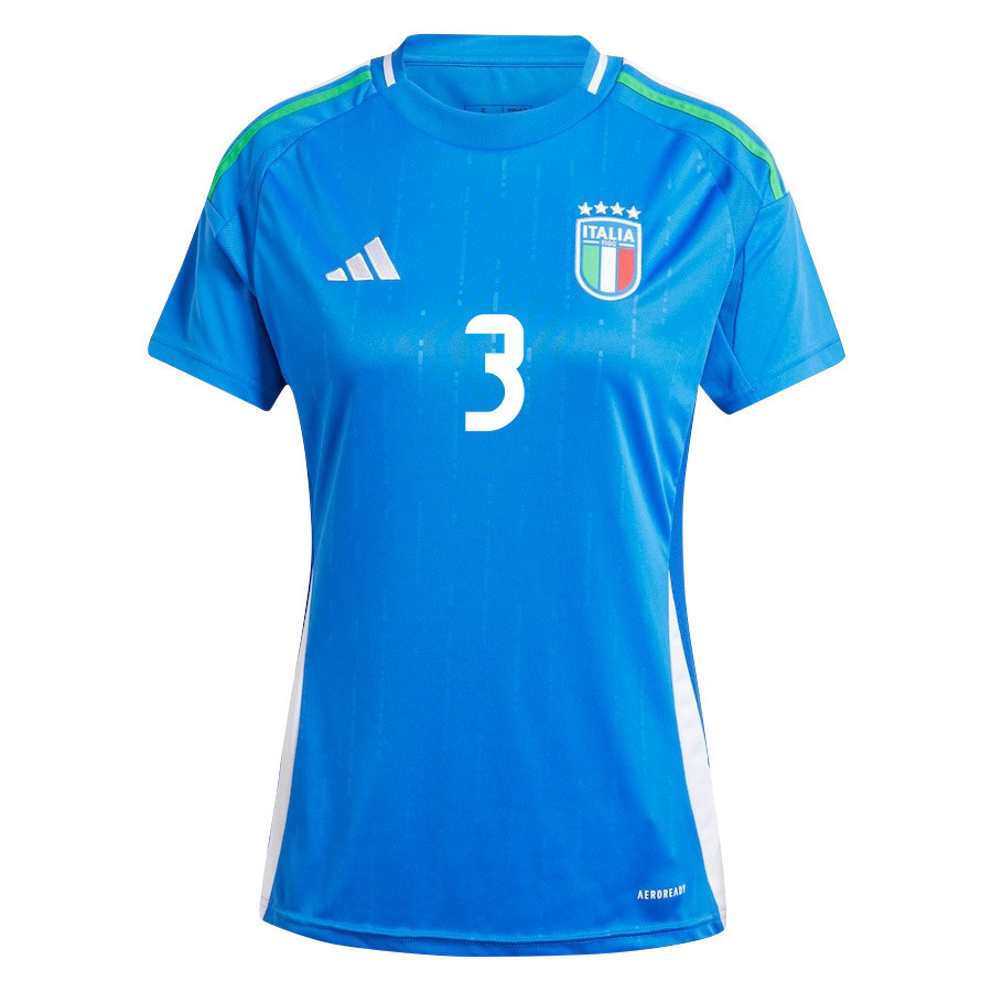 Federico Dimarco 3 Italy National Team 2024/25 Home Women Jersey - Blue