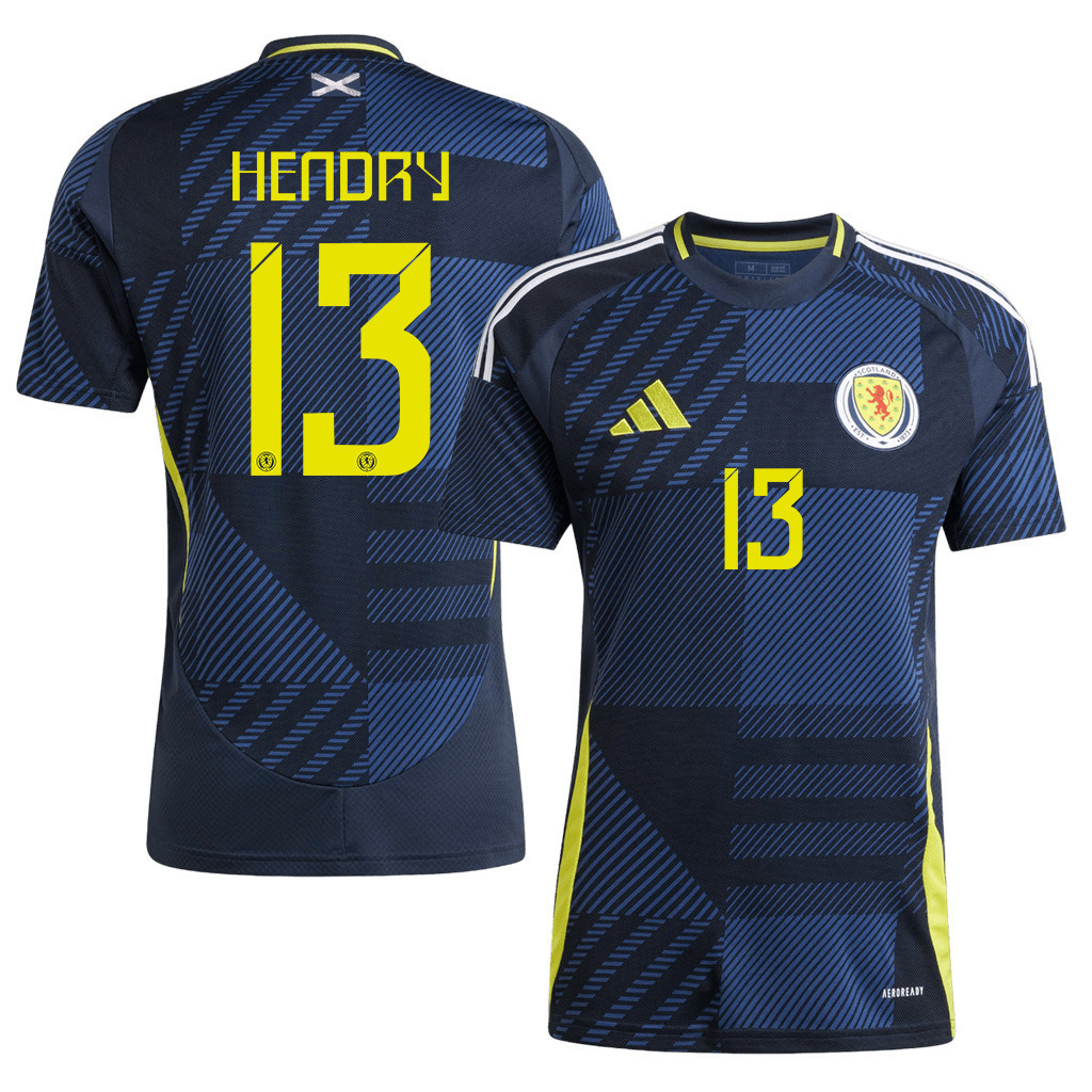 Jack Hendry 13 Scotland National Team 2024 Home Men Jersey - Navy