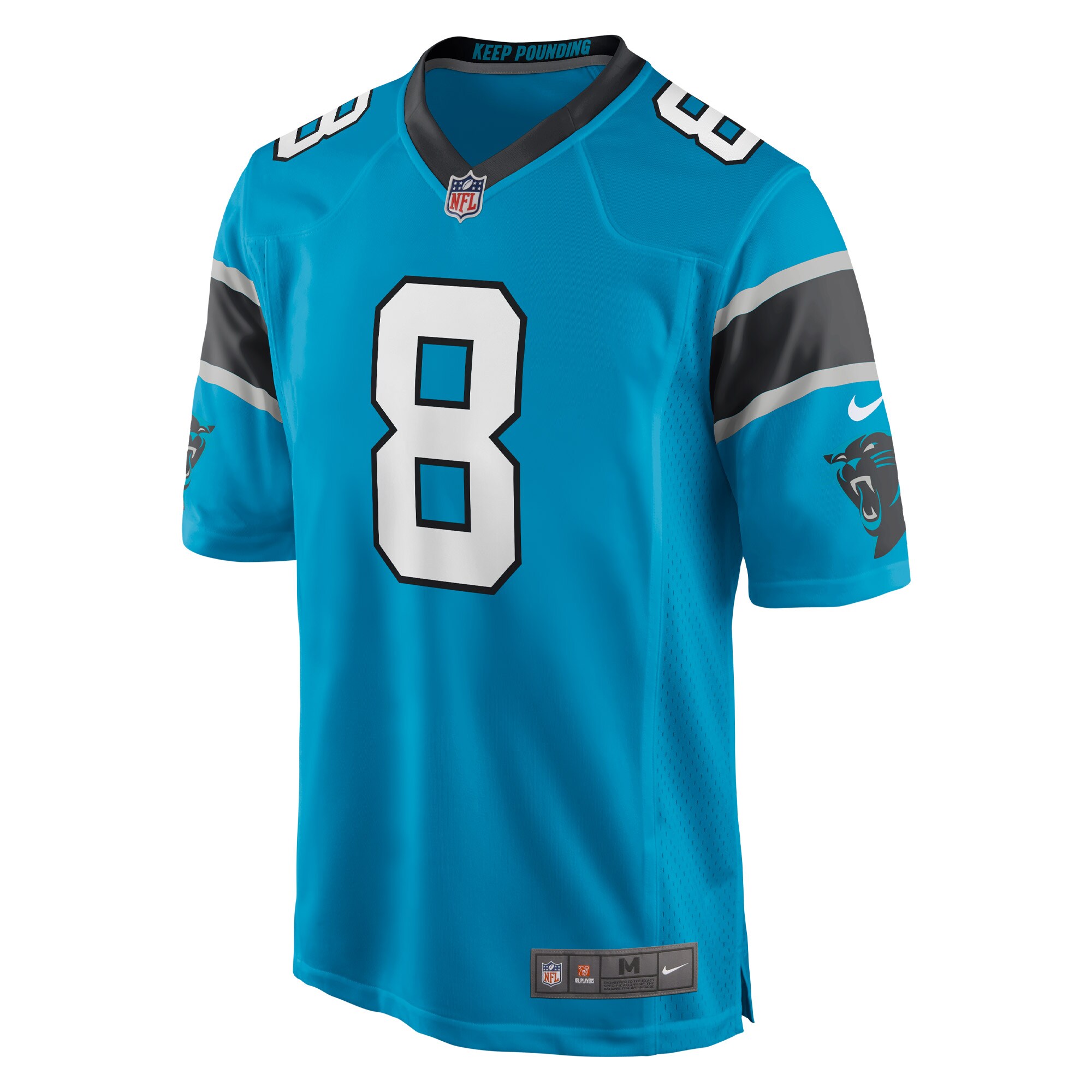 Jaycee Horn Carolina Panthers  Game Jersey - Blue