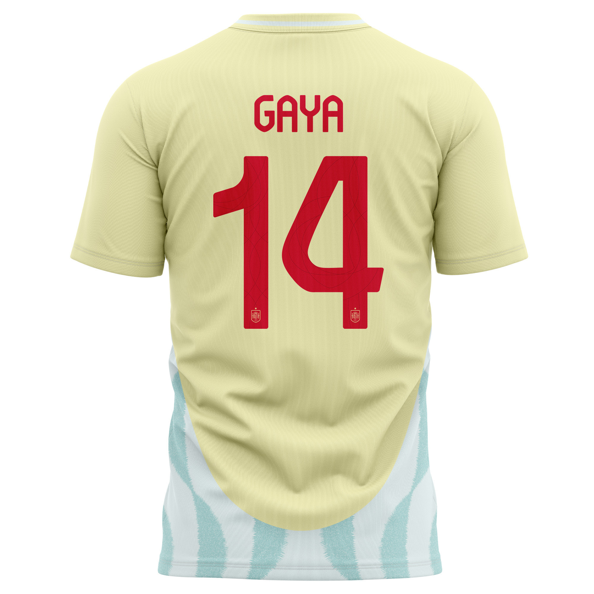 José Gayà 14 Spain National Team 2024 Away Kits AOP T-shirt - Yellow