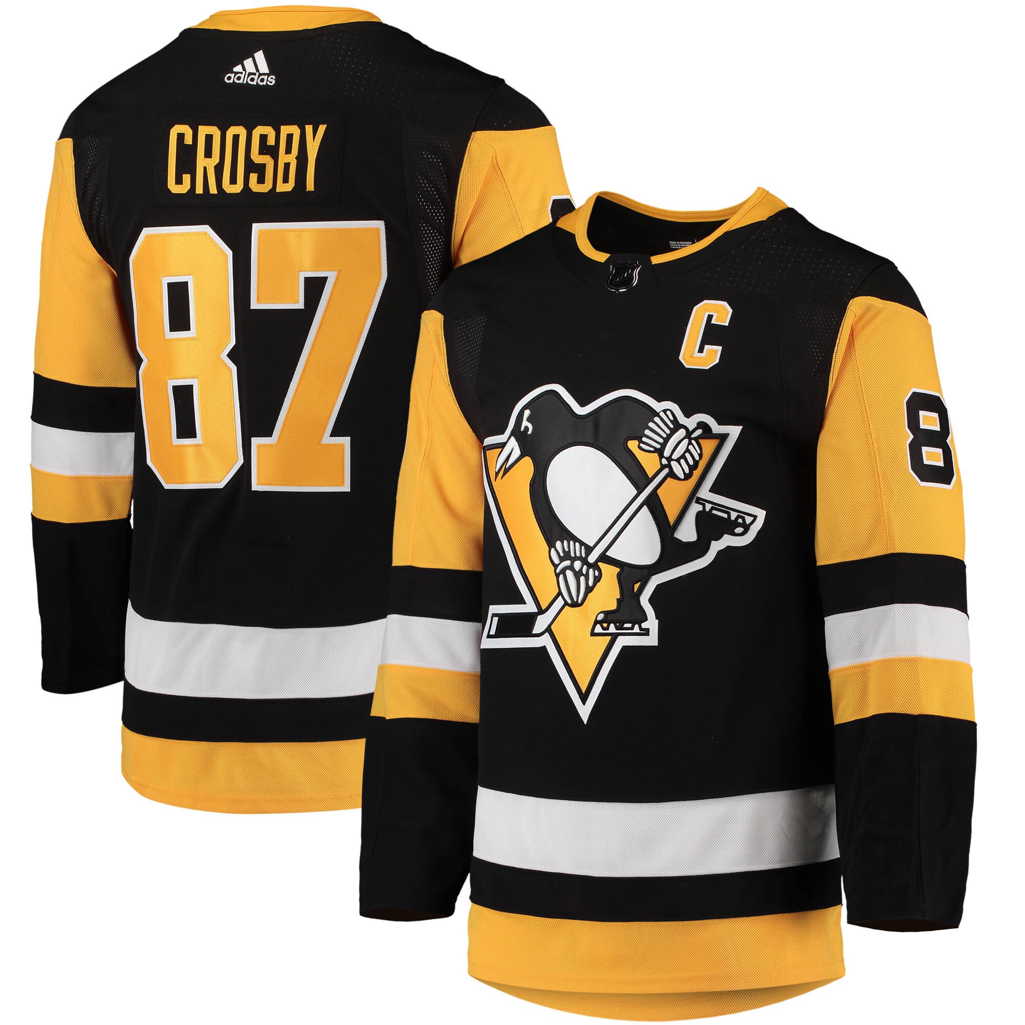 Sidney Crosby Pittsburgh Penguins adidas Home Primegreen Authentic Player Jersey - Black