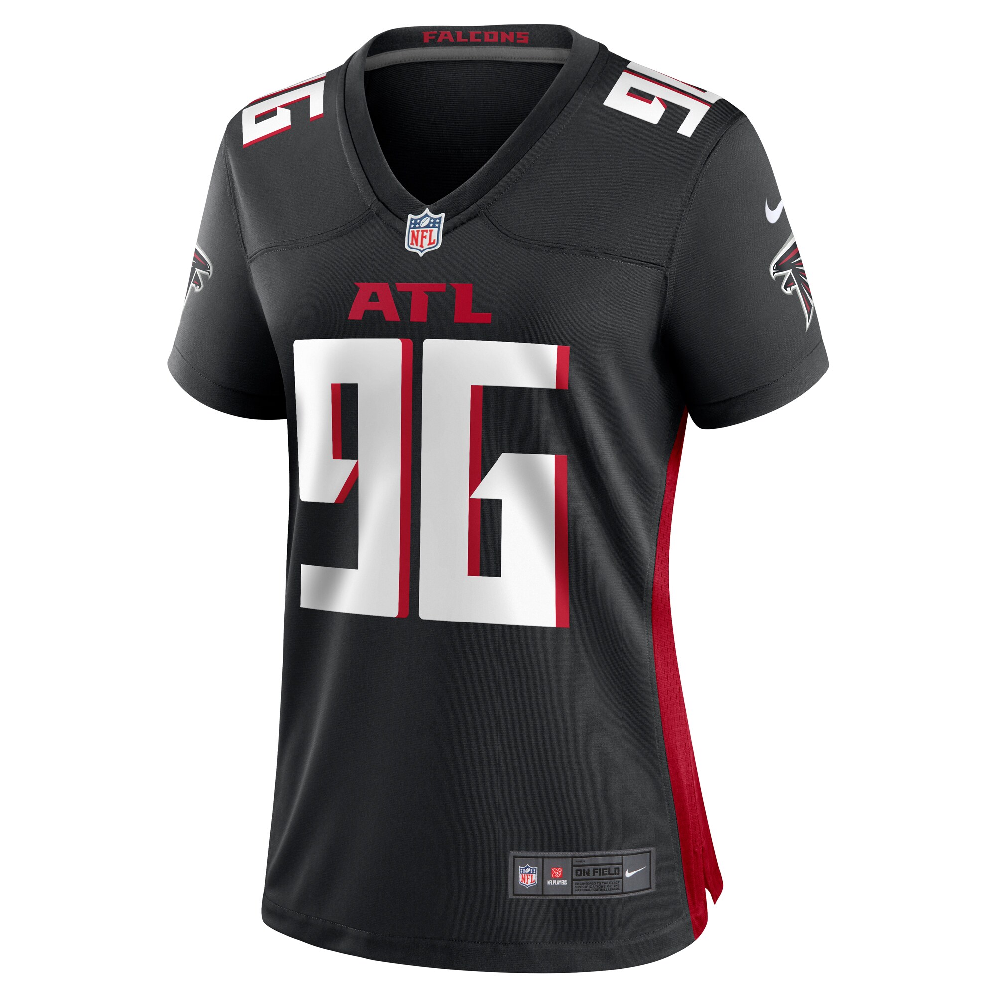 Zach Harrison Atlanta Falcons  Women's Team Game Jersey -  Black