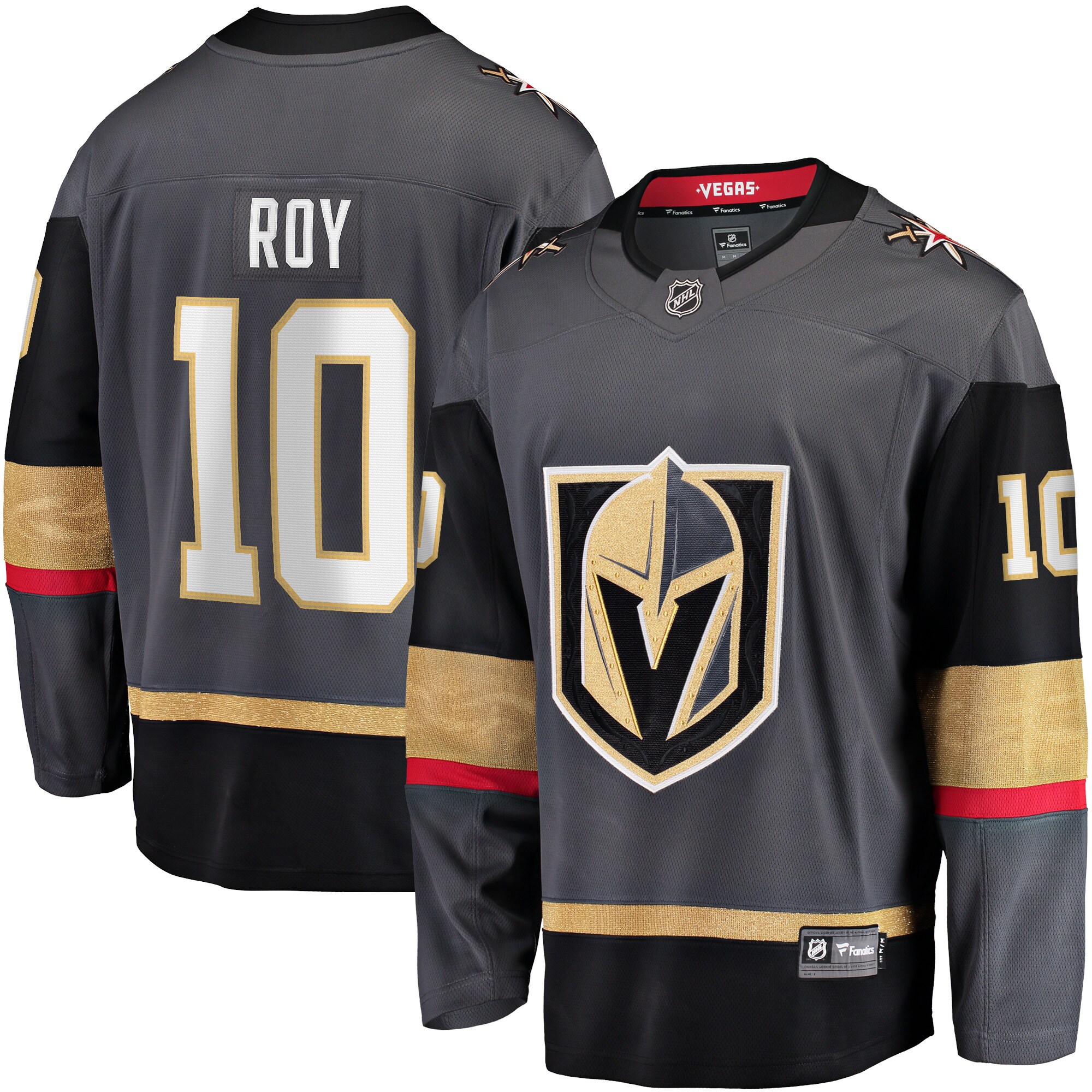 Nicolas Roy Vegas Golden Knights Fanatics Home Breakaway Player Jersey - Gray