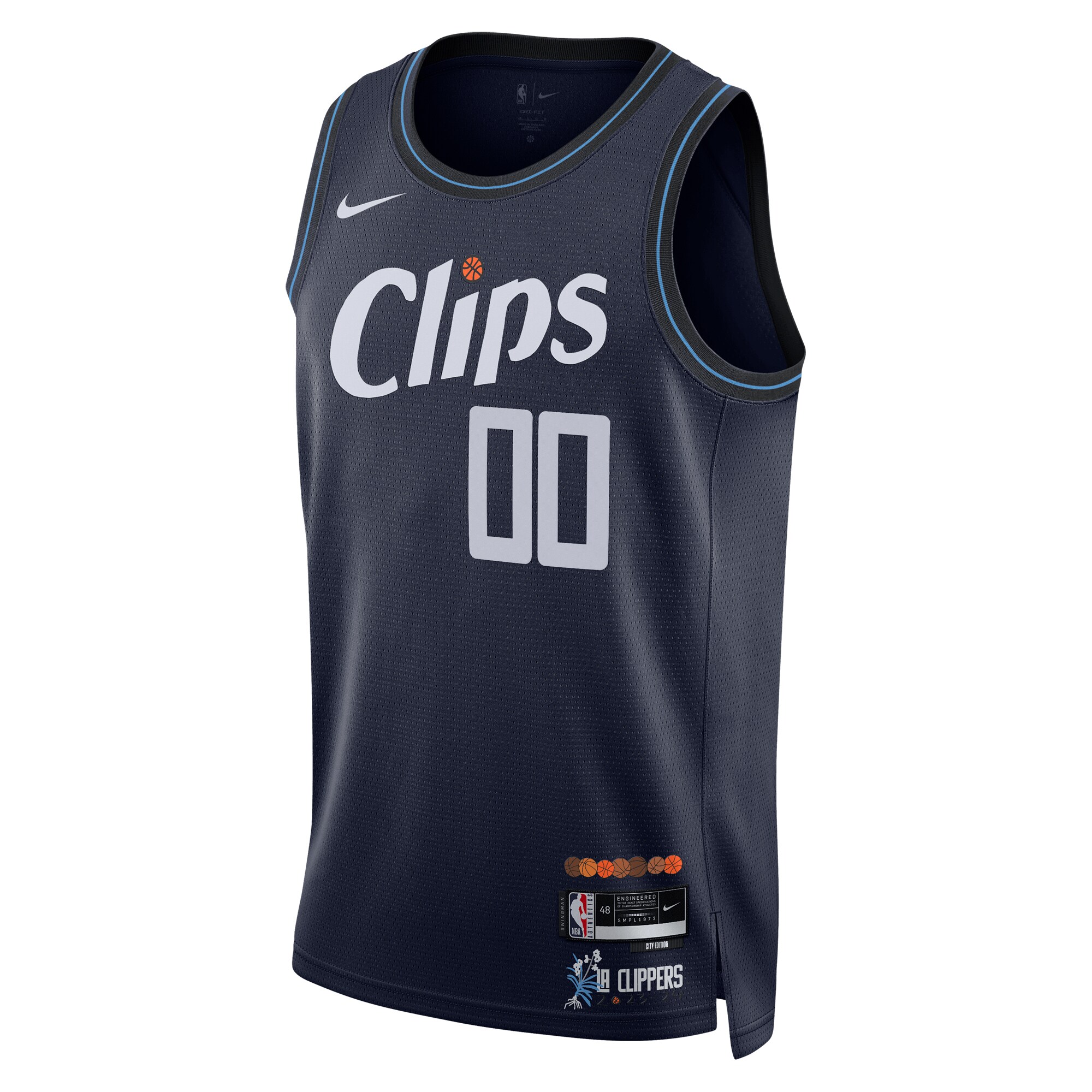 LA Clippers  Unisex 2023\/24 Custom Swingman Jersey - Navy - City Edition