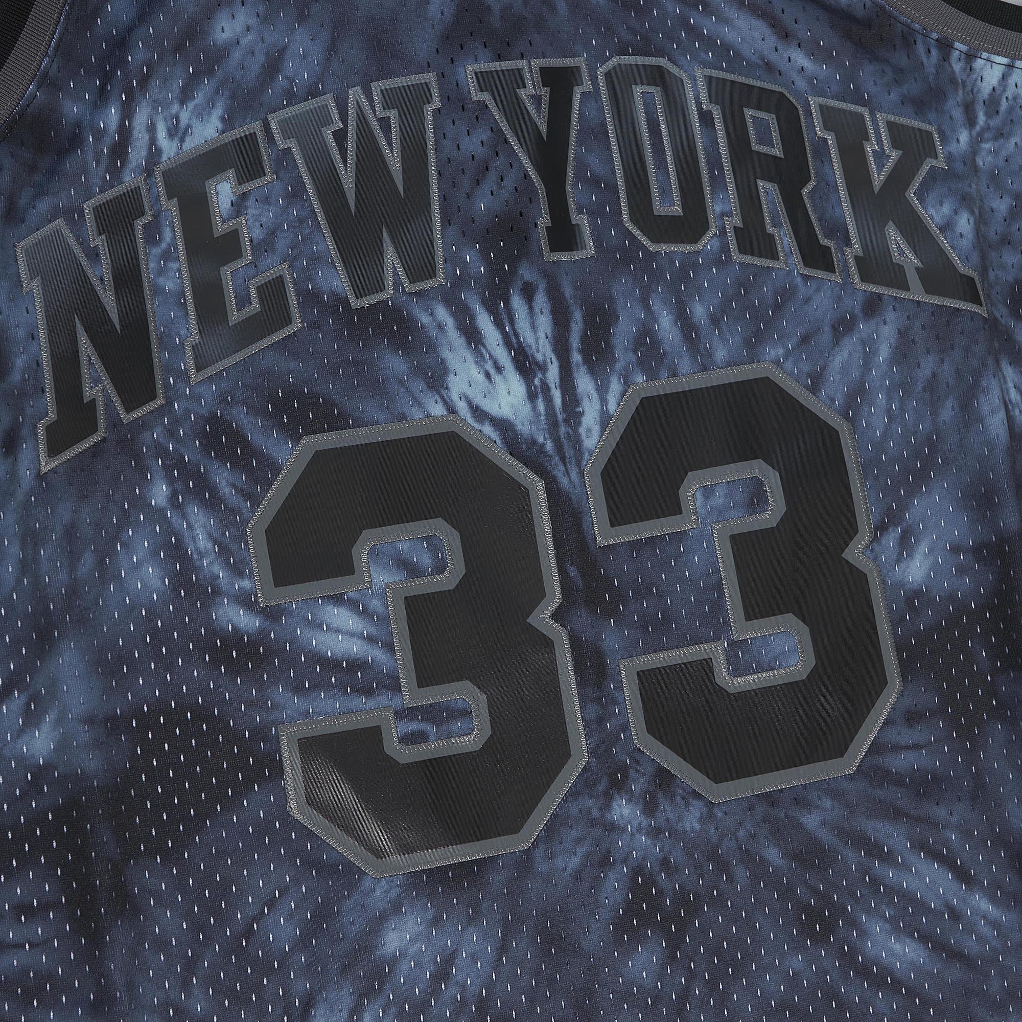 Patrick Ewing New York Knicks Mitchell & Ness Hardwood Classics 1991\/92 Tie-Dye Swingman Jersey - Black