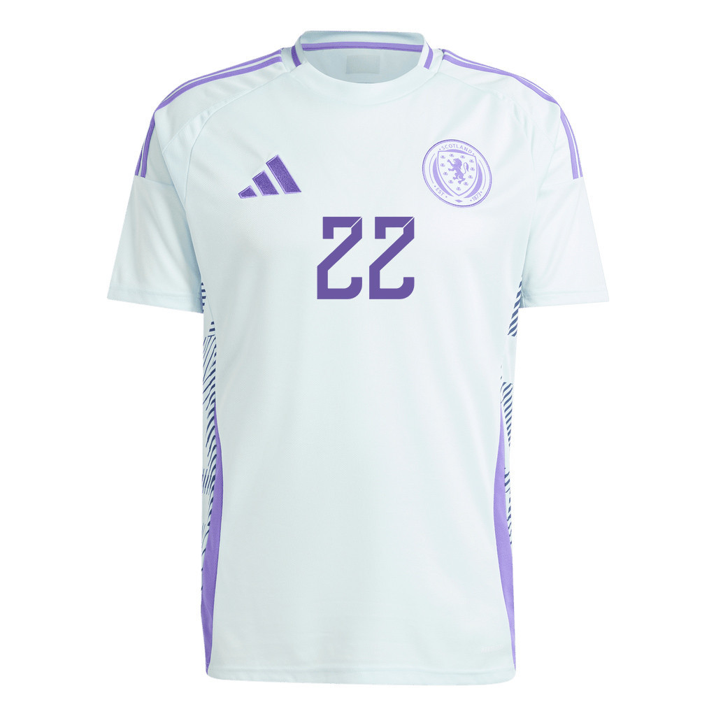 Ross McCrorie 22 Scotland National Team 2024 Away Men Jersey - White