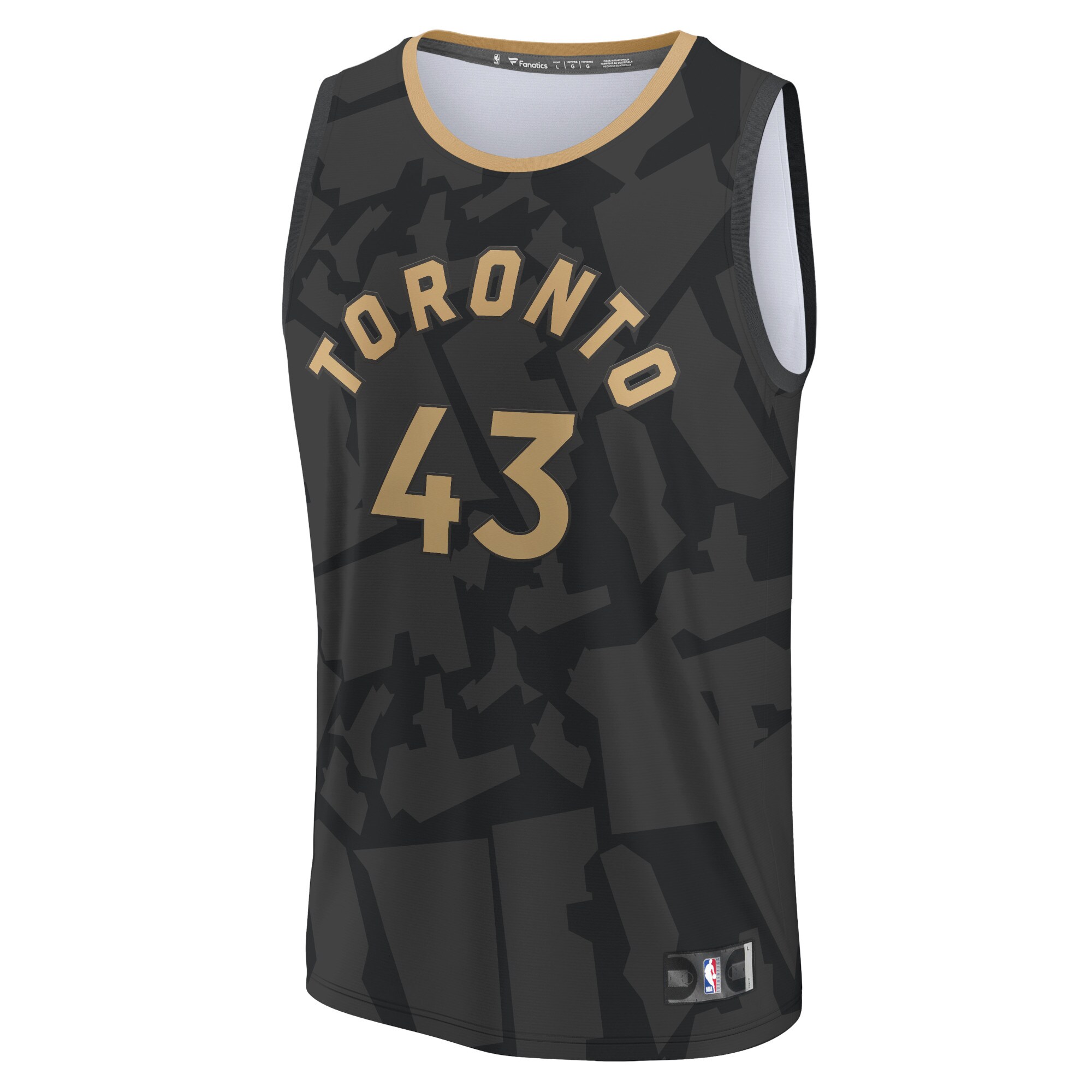 Pascal Siakam Toronto Raptors Fanatics Fastbreak Jersey - City Edition - Black
