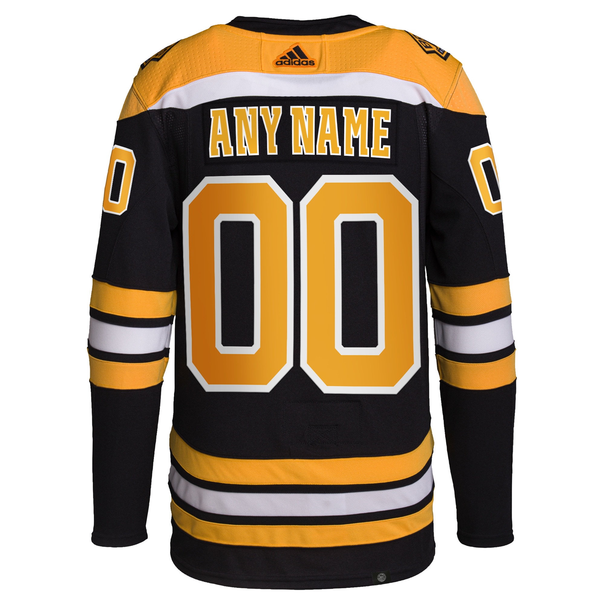 Boston Bruins adidas  Home  Primegreen Authentic Custom Jersey - Black