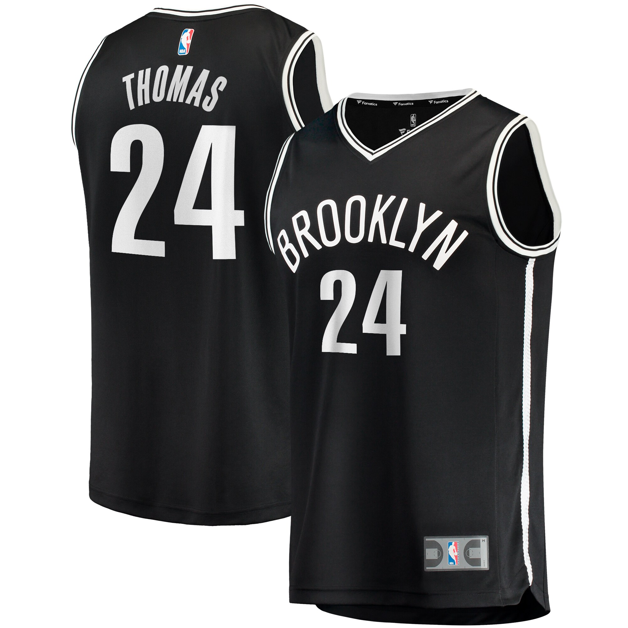 Cam Thomas Brooklyn Nets Fanatics Big & Tall Fast Break Player Jersey - Black - Icon Edition