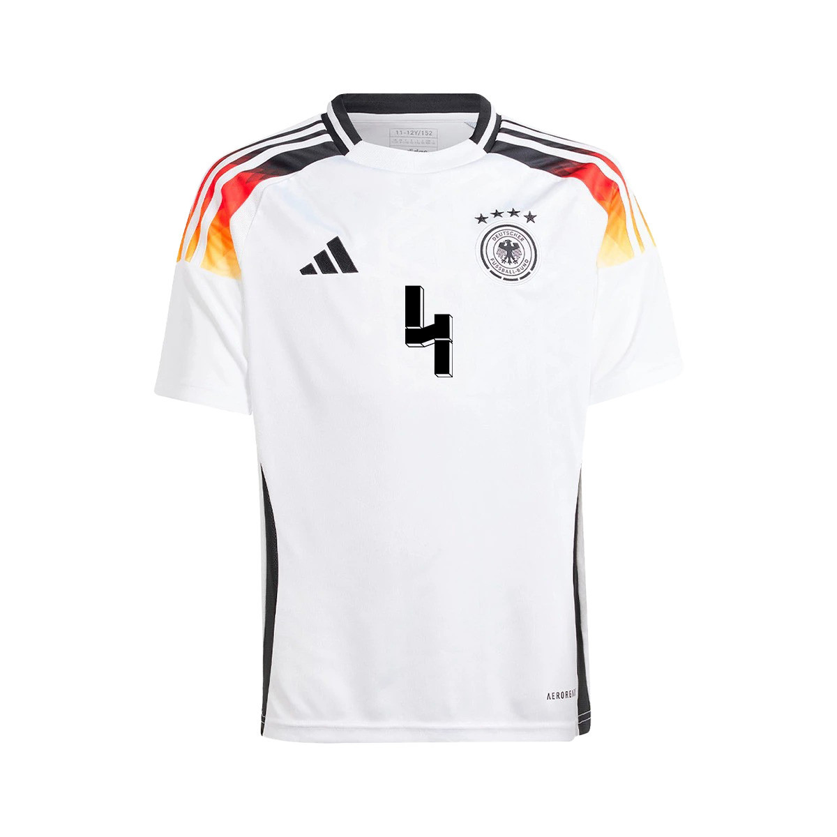 Jonathan Tah 4 Signed Germany National Team 2024/25 YOUTH Jersey Autographed - Home