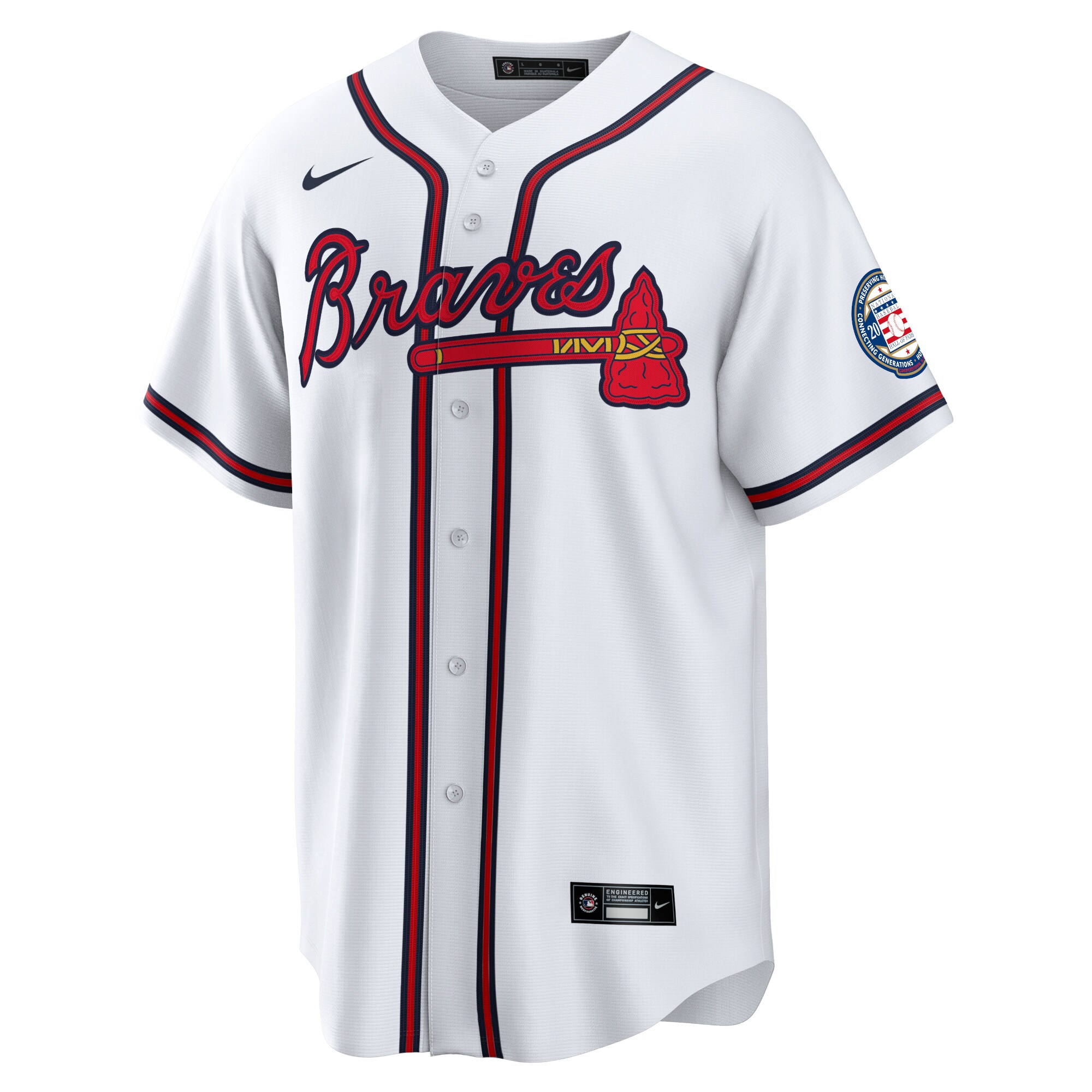 Fred McGriff Atlanta Braves  2023 Hall of Fame Patch Inline Replica Jersey - White