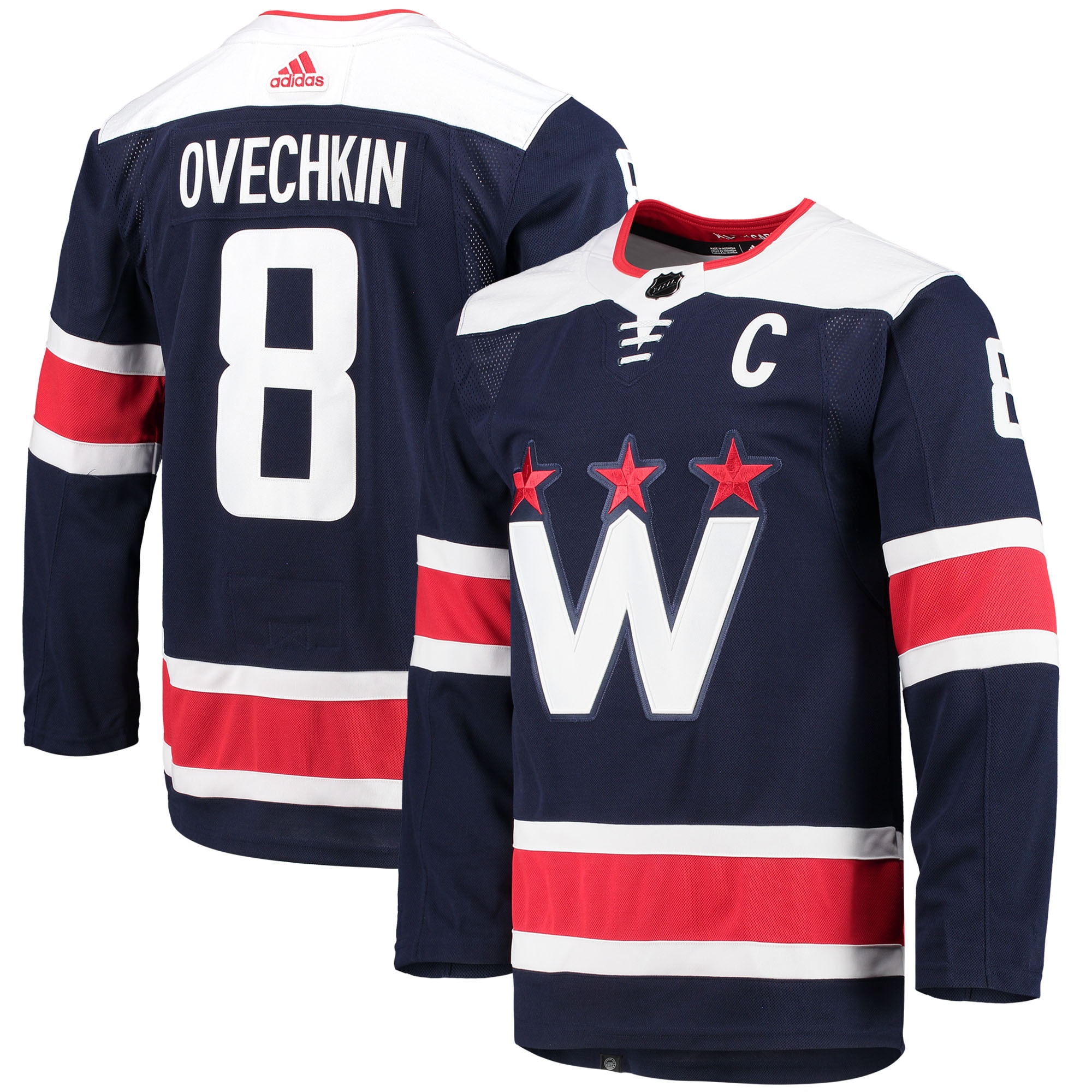 Alexander Ovechkin Washington Capitals adidas Alternate Primegreen Authentic Player Jersey - Navy