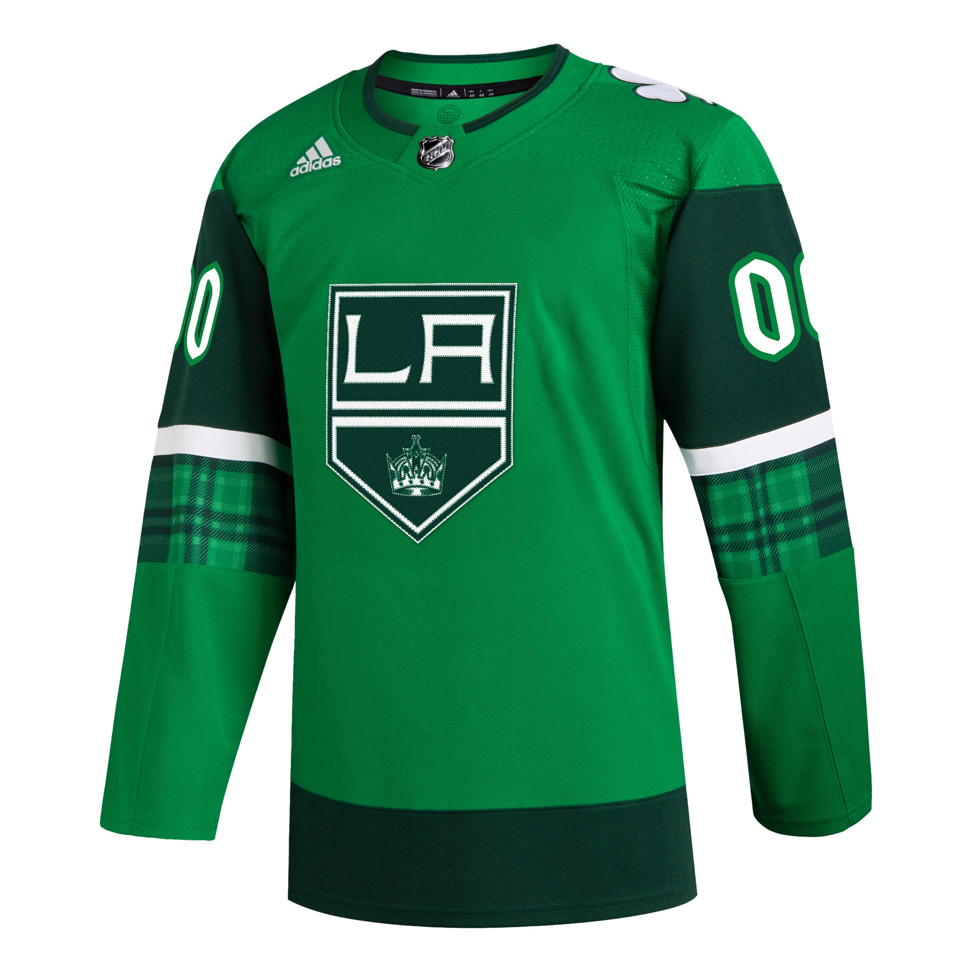 Los Angeles Kings adidas St. Patrick's Day Authentic Custom Jersey - Kelly Green