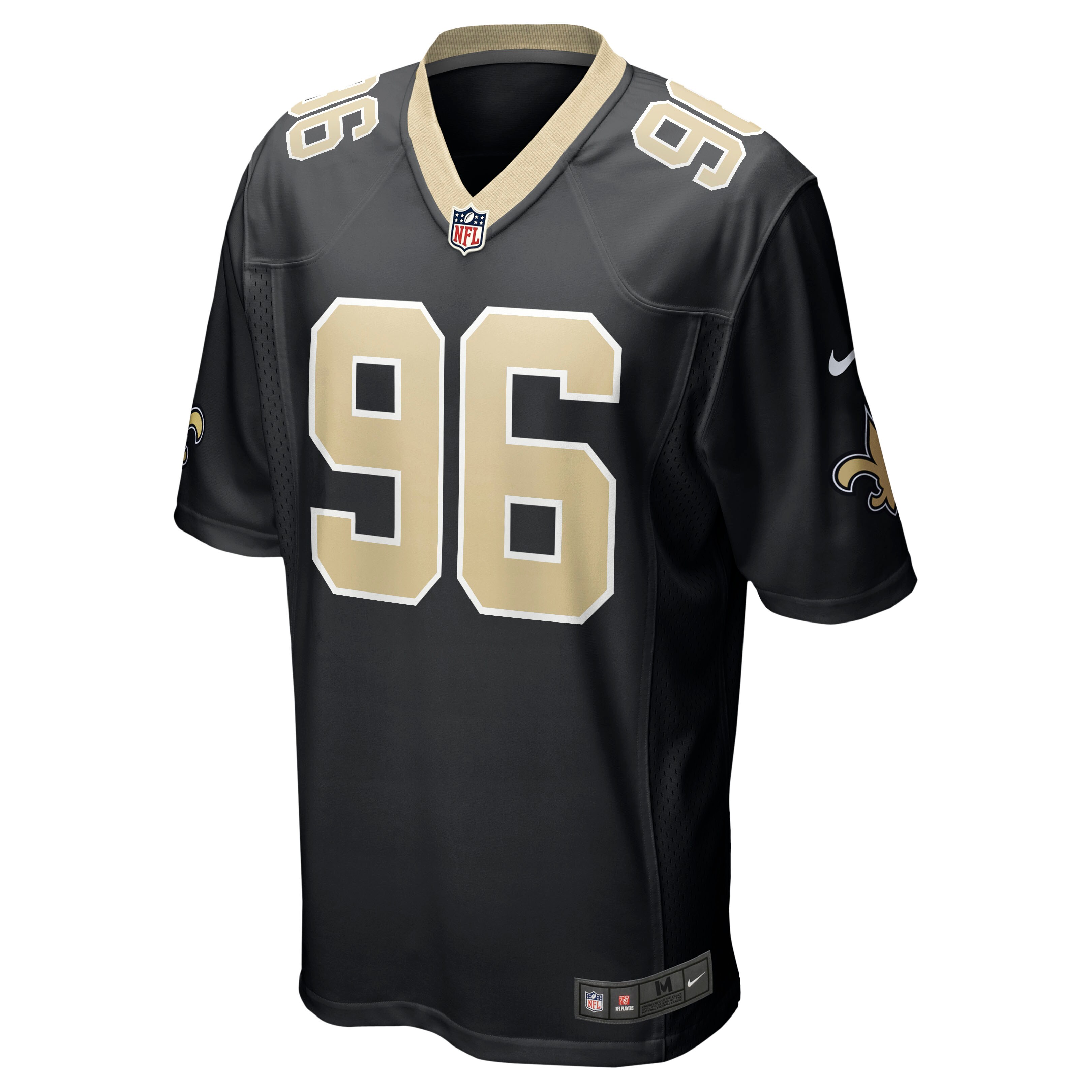 Carl Granderson New Orleans Saints  Game Jersey - Black