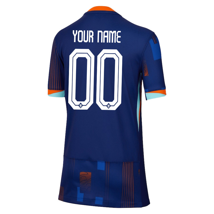 Netherlands National Team 2024/25 Away YOUTH Custom Jersey - Navy