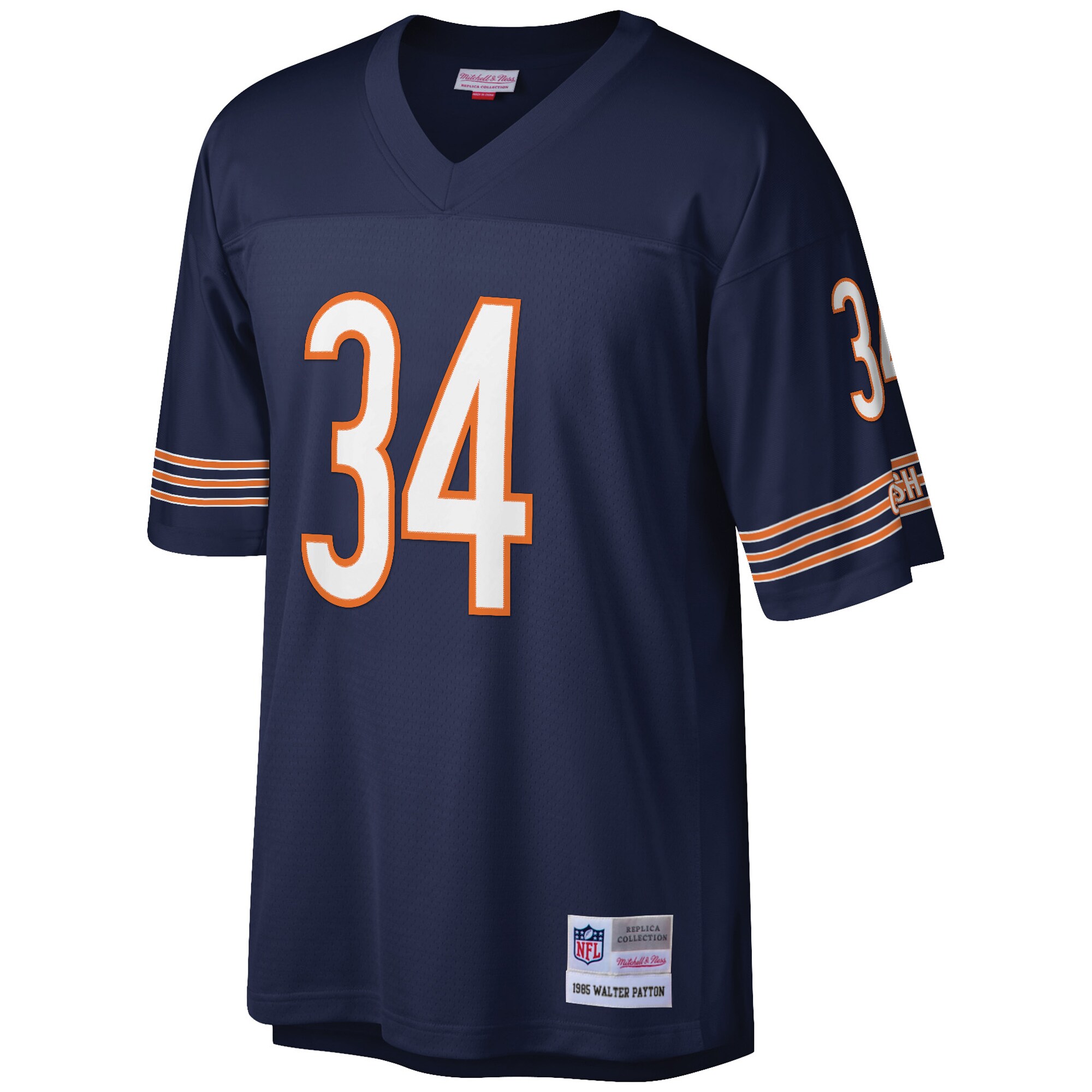 Walter Payton Chicago Bears Mitchell & Ness Big & Tall 1985 Retired Player Replica Jersey - Navy