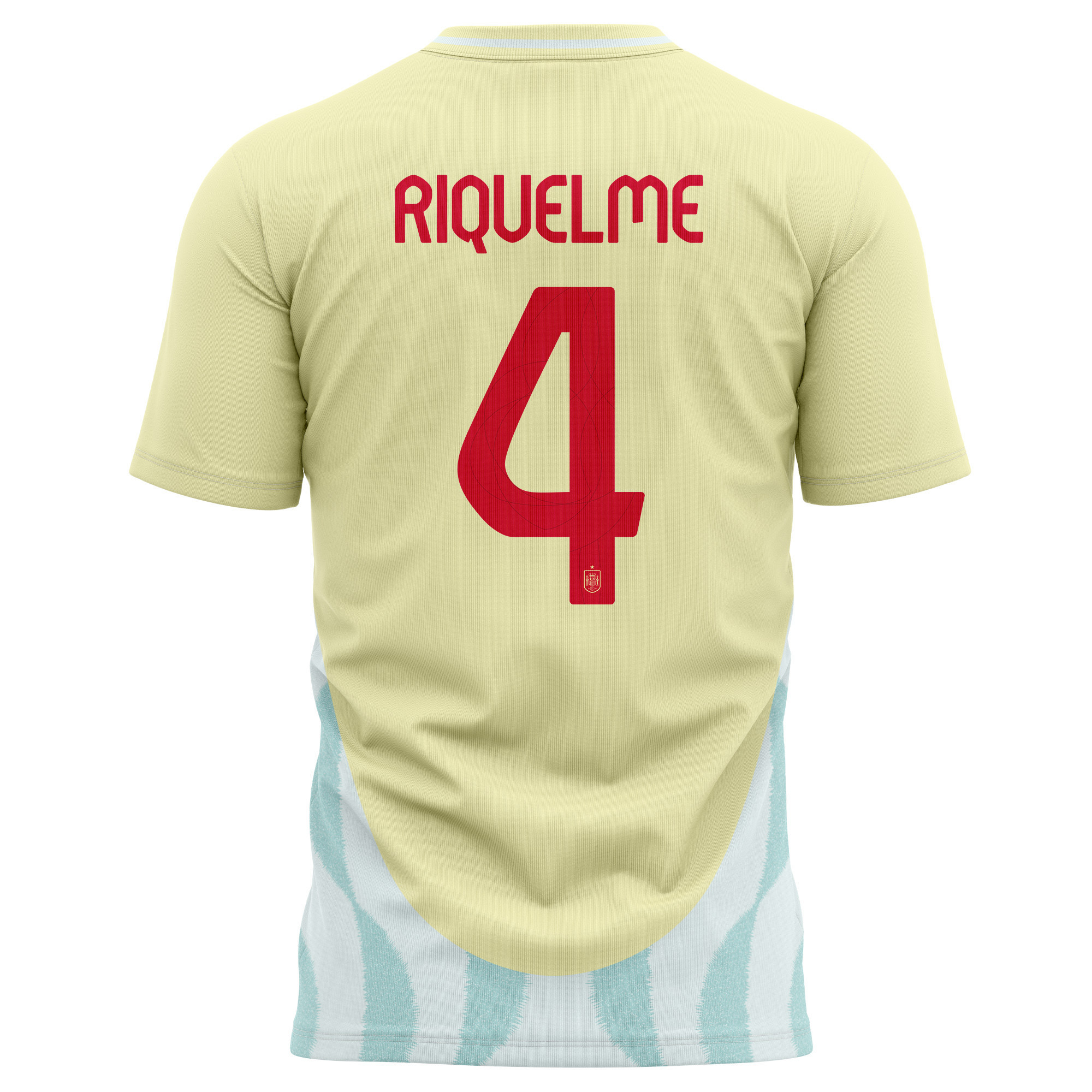 Rodrigo Riquelme 4 Spain National Team 2024 Away Kits AOP T-shirt - Yellow