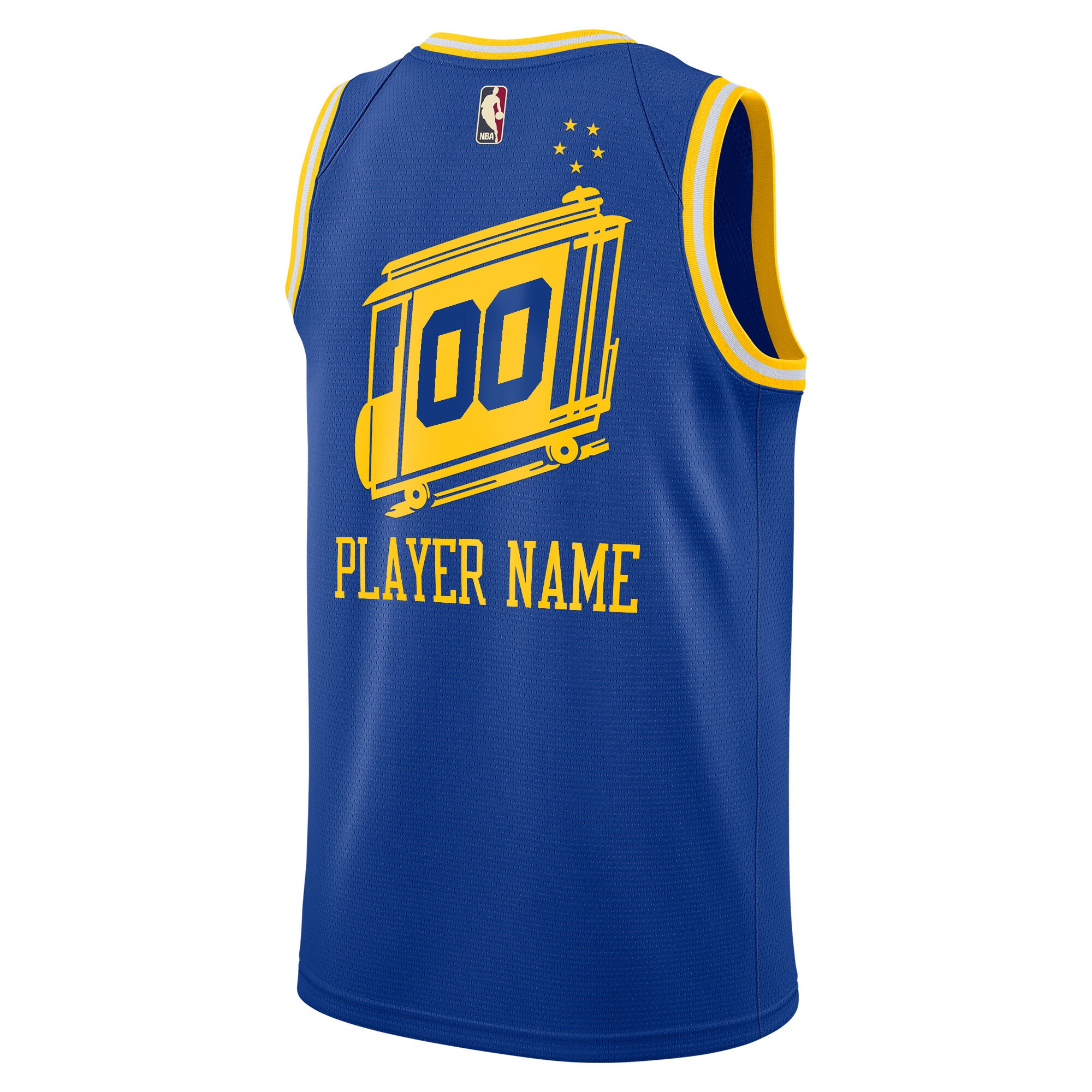 Golden State Warriors  2020\/21 Hardwood Classics Swingman Custom Jersey - Blue