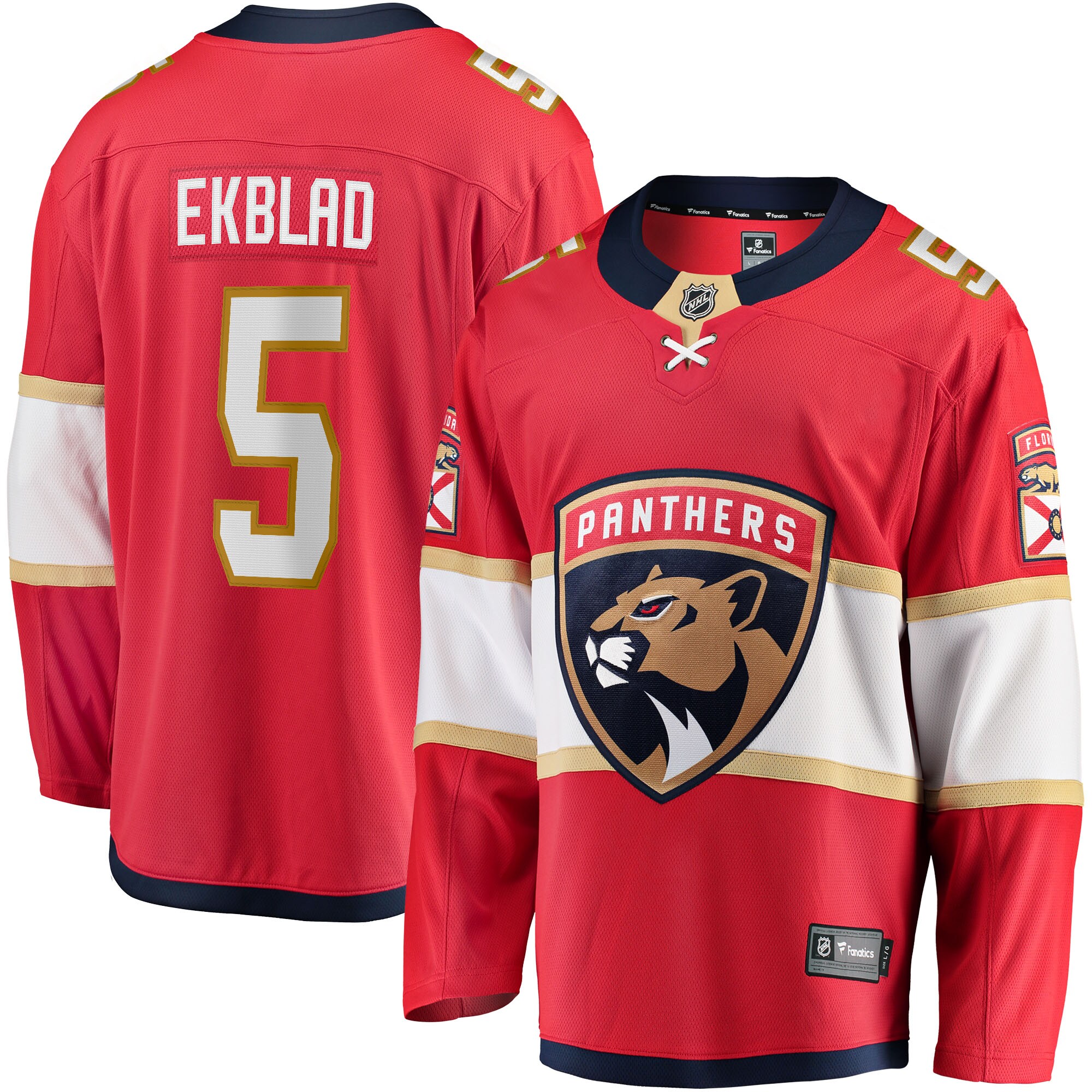 Aaron Ekblad Florida Panthers Fanatics Home Team Breakaway Player Jersey - Red