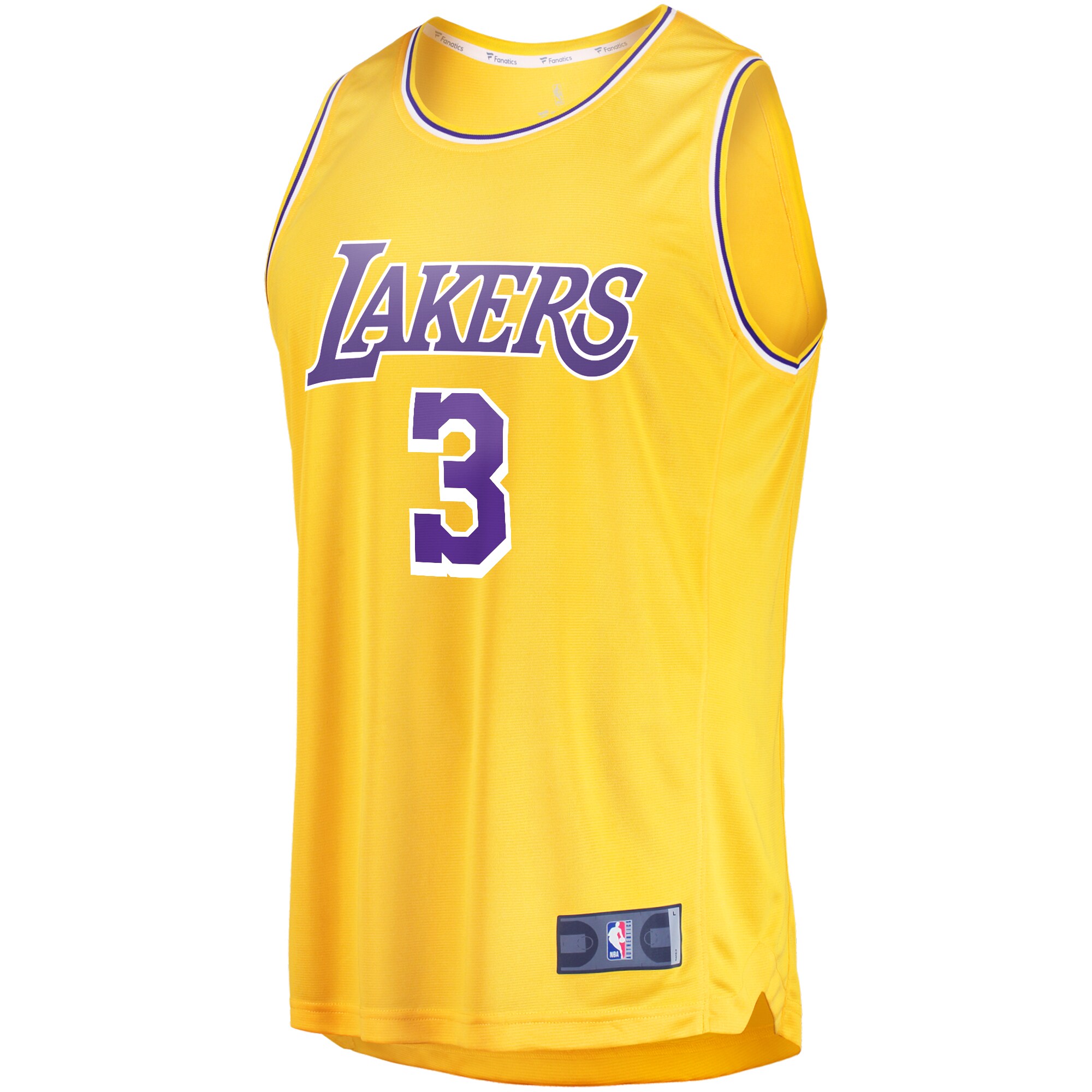 Anthony Davis Los Angeles Lakers Fanatics Youth Fast Break Player Jersey - Icon Edition - Gold