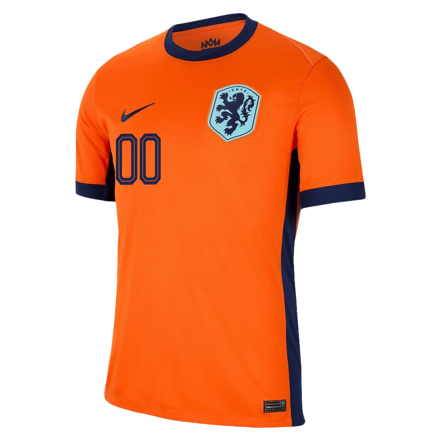 Netherlands National Team 2024/25 Home Men Custom Jersey - Orange
