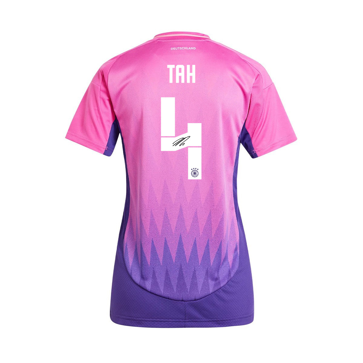 Jonathan Tah 4 Signed Germany National Team 2024/25 Away Jersey Autographed - Women