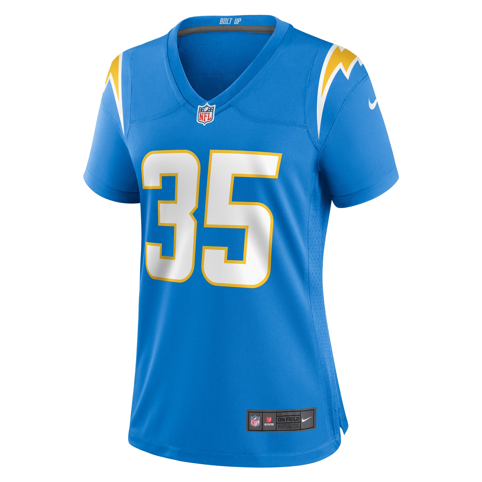 Terrell Bynum Los Angeles Chargers  Women's Team Game Jersey -  Powder Blue