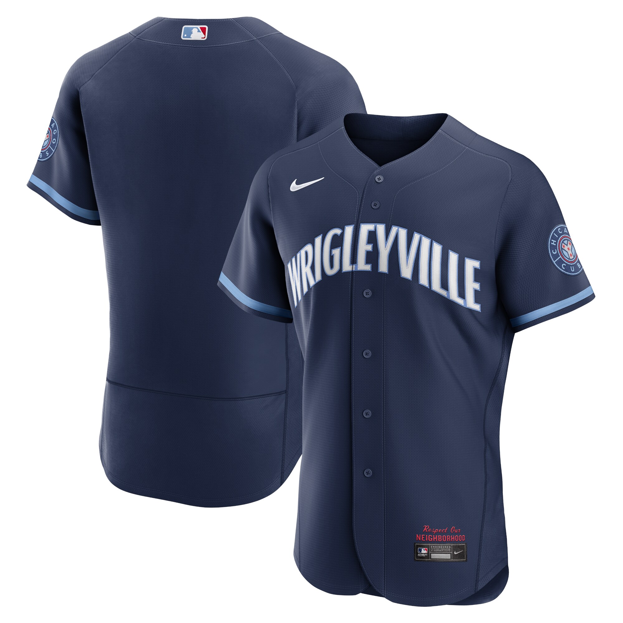 Chicago Cubs  City Connect Authentic Jersey - Navy