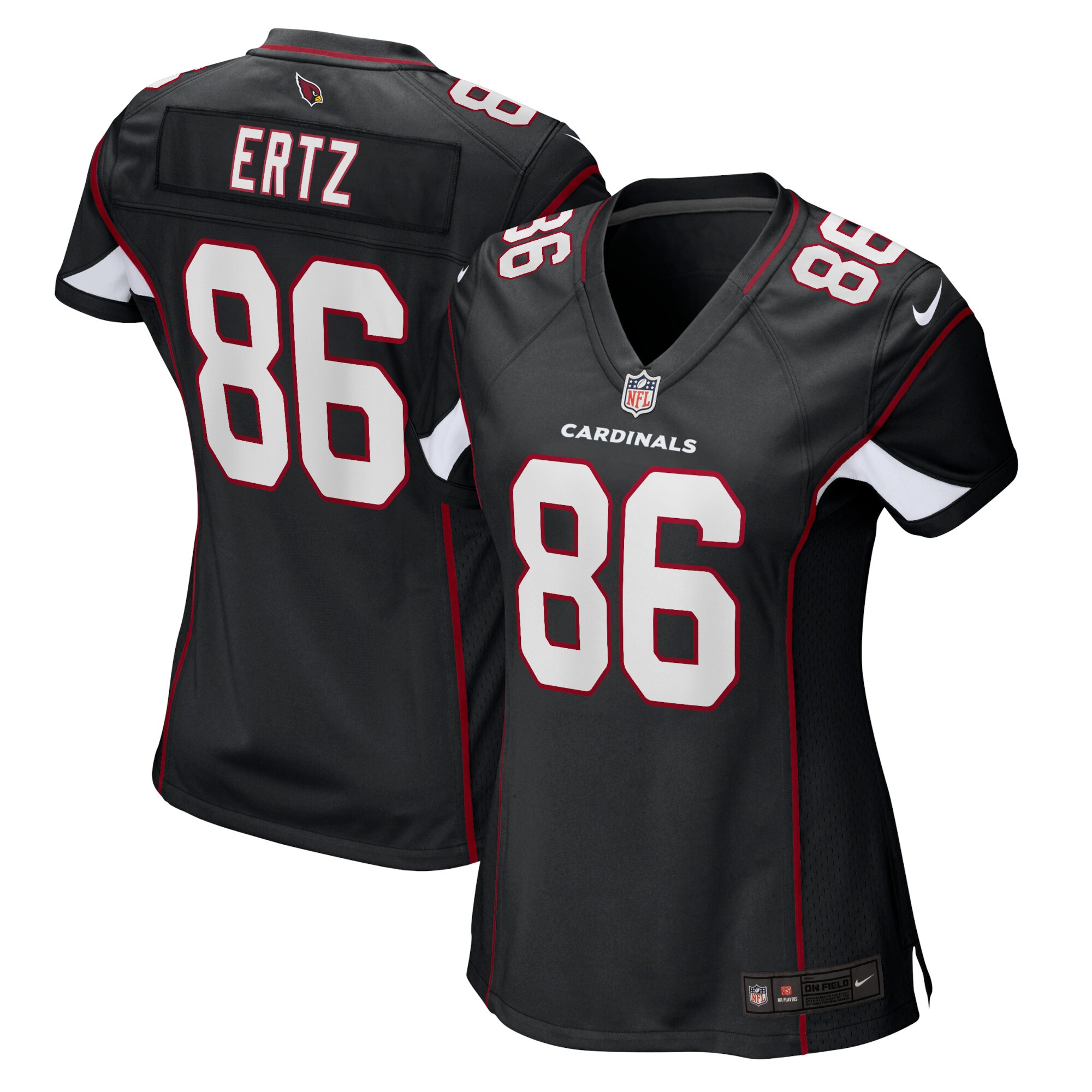 Zach Ertz Arizona Cardinals  Women's Alternate Player Game Jersey - Black