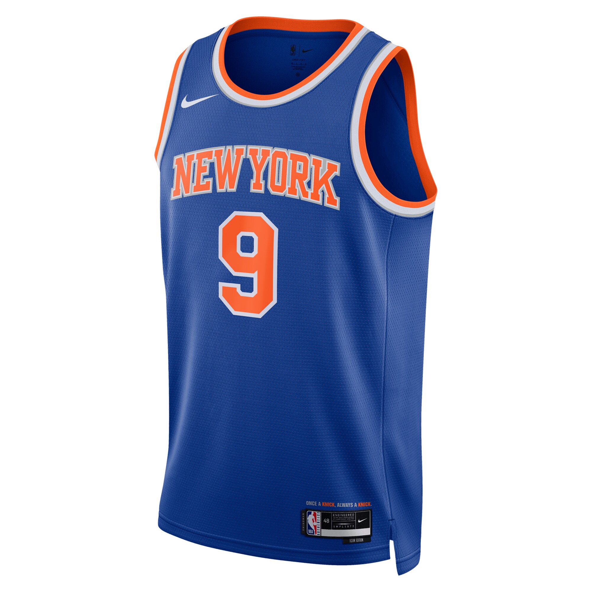 RJ Barrett New York Knicks  Unisex Swingman Jersey - Icon Edition - Blue