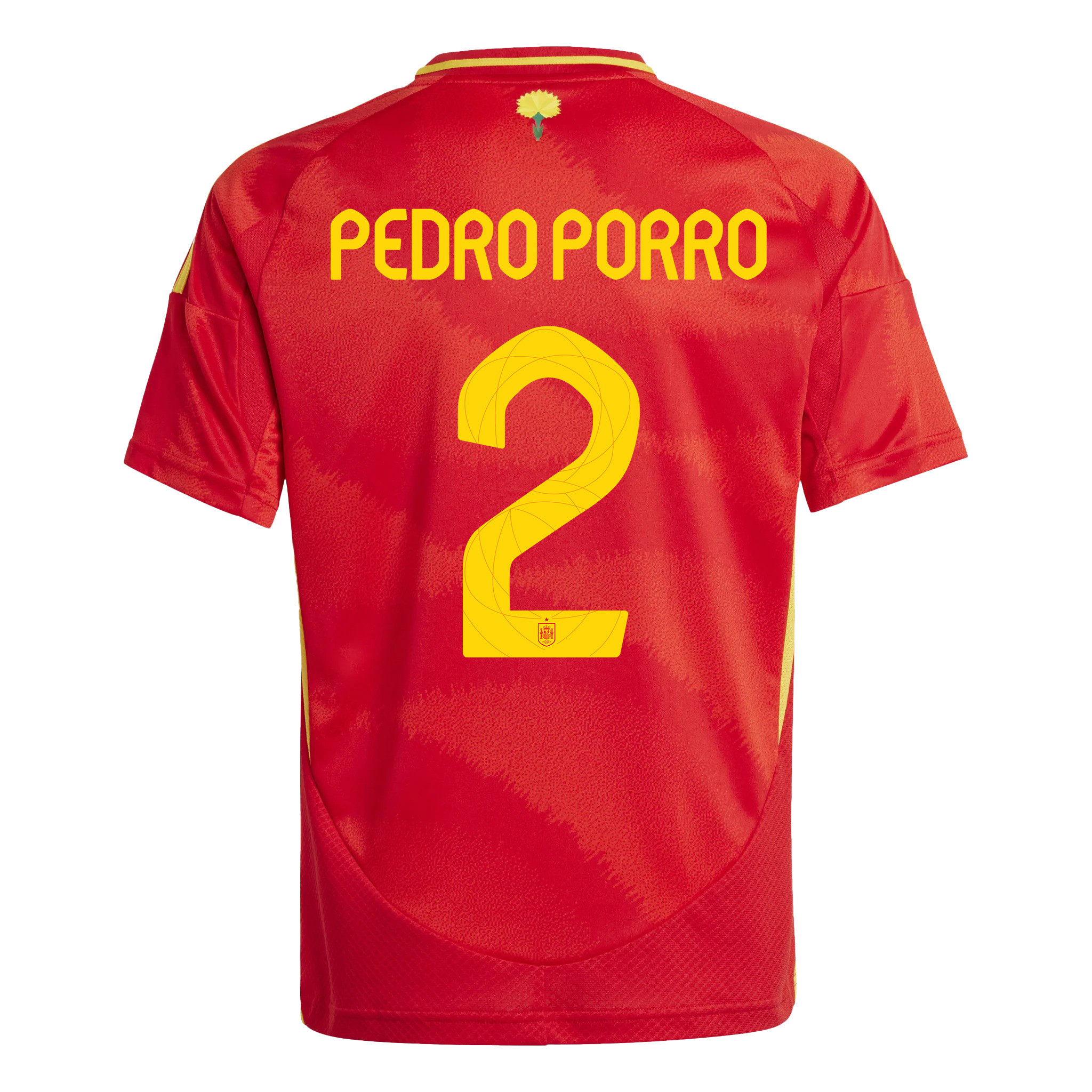 Pedro Porro 2 Spain National Team 2024 Home YOUTH Jersey - Red