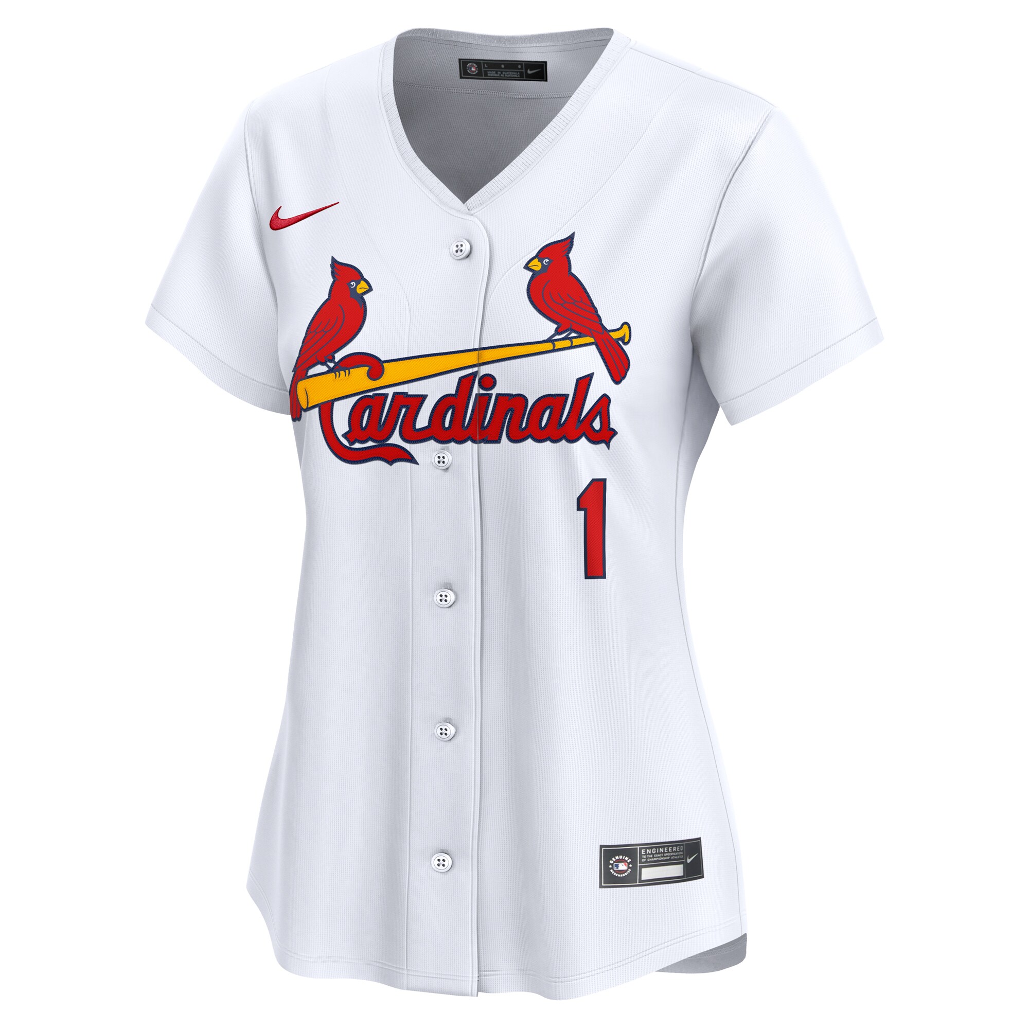 St. Louis Cardinals  Women's #1 Mom Home Limited Jersey - White