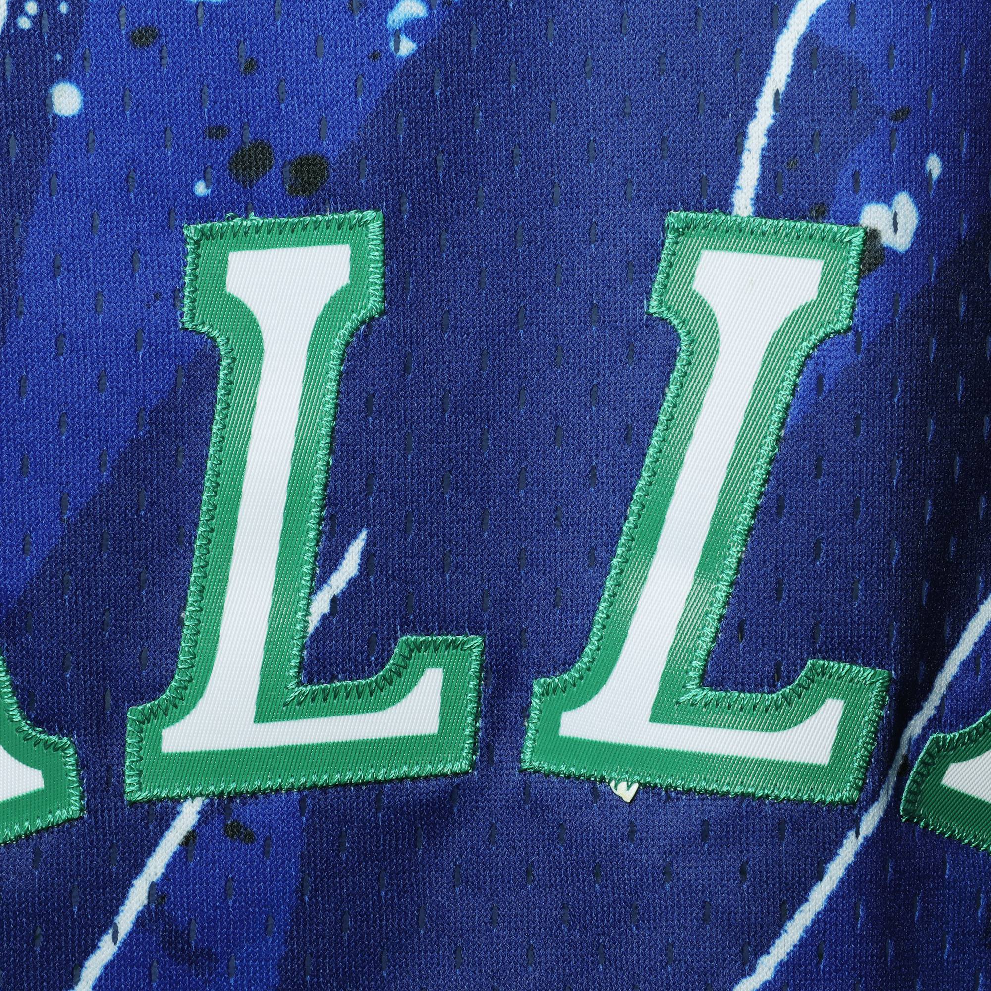 Dirk Nowitzki Dallas Mavericks Mitchell & Ness Hardwood Classics 1998\/99 Hyper Hoops Swingman Jersey - Blue