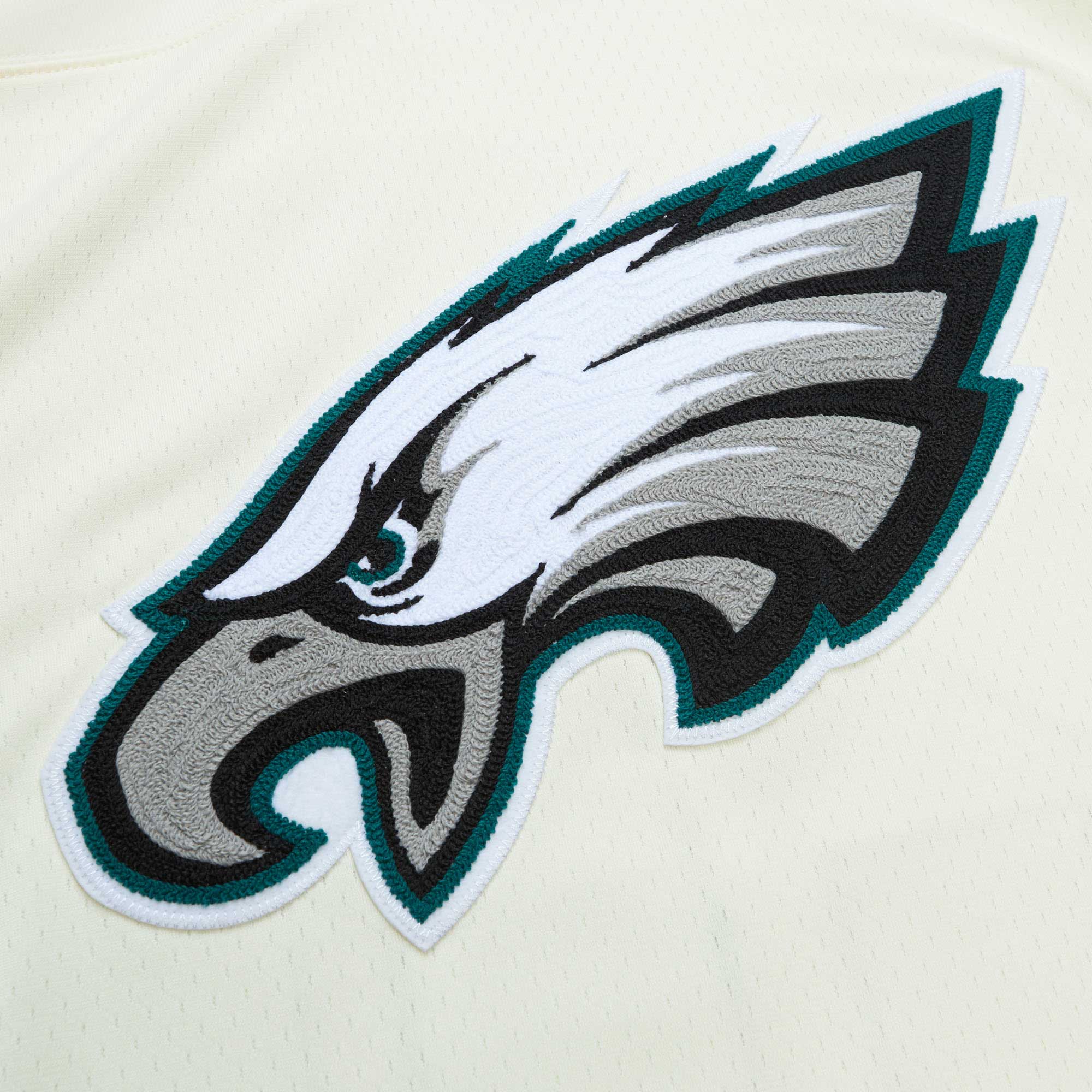 Brian Dawkins Philadelphia Eagles Mitchell & Ness Chainstitch Legacy Jersey - Cream