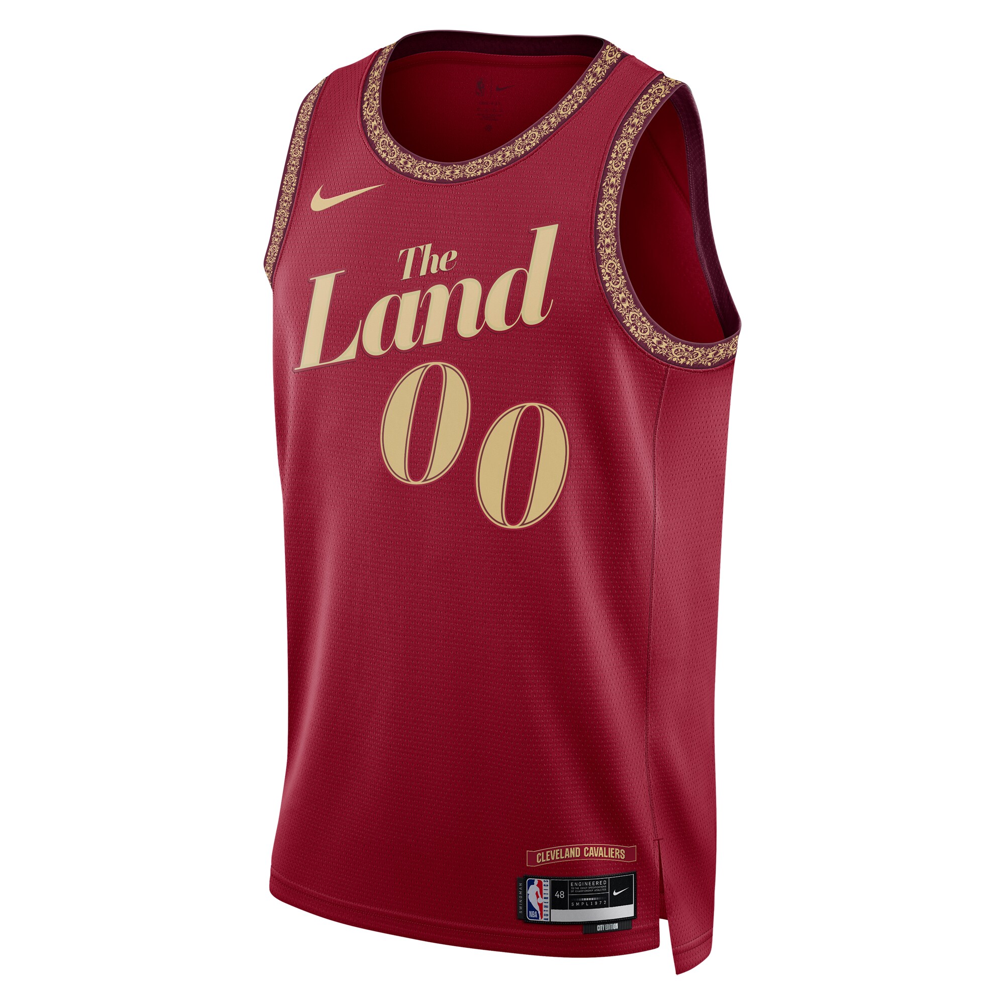 Cleveland Cavaliers  Unisex 2023\/24 Custom Swingman Jersey - Wine - City Edition