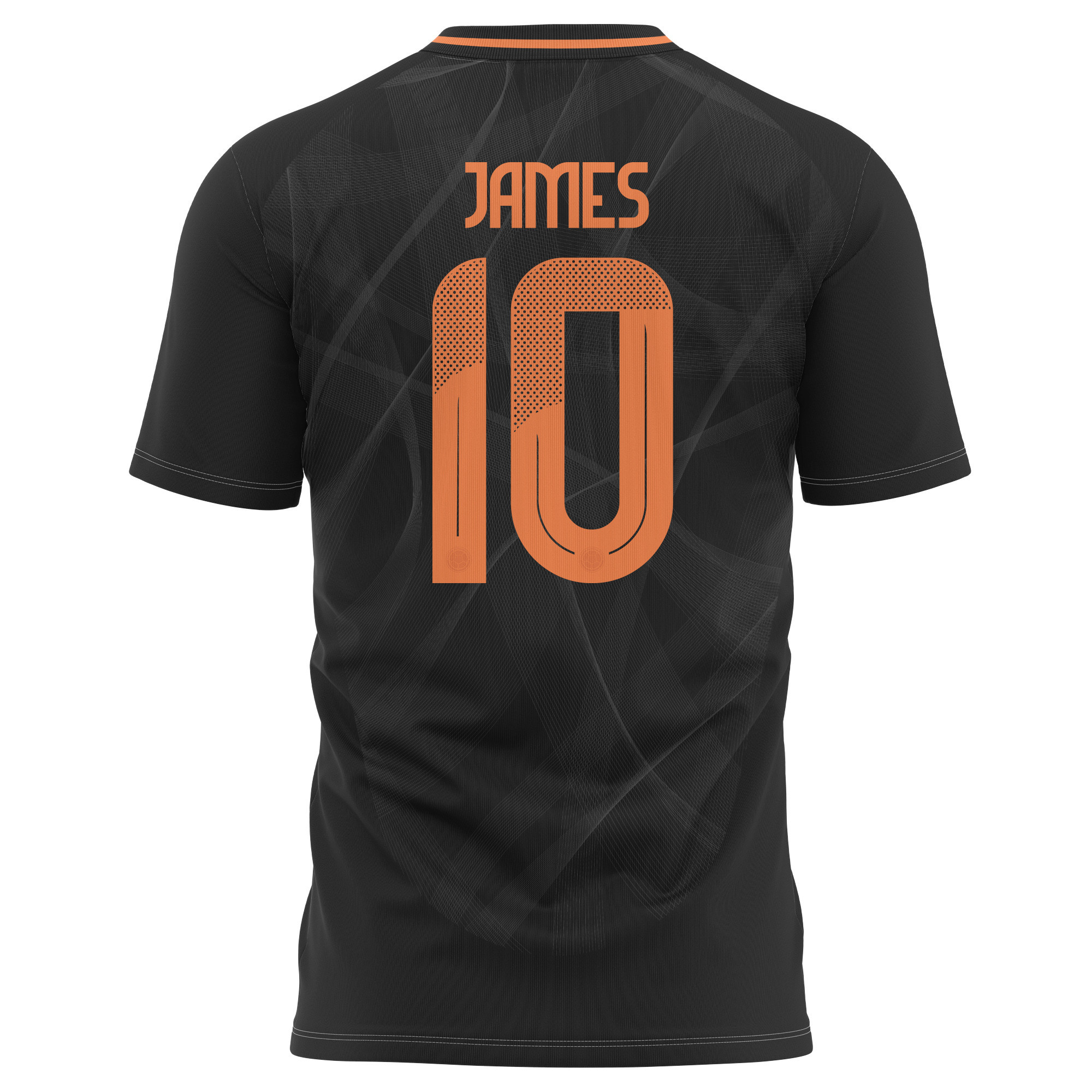 James Rodríguez 10 Colombia National Team 2024 Away Kits AOP T-shirt - Black
