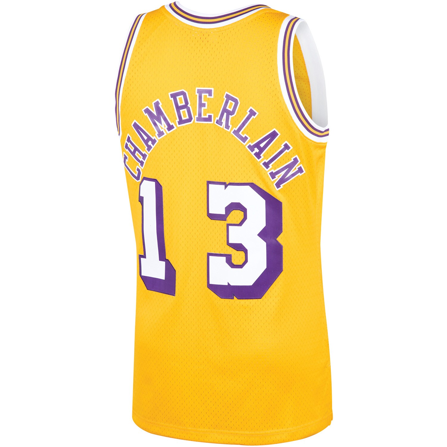 Wilt Chamberlain Los Angeles Lakers Mitchell & Ness 1971\/72 Hardwood Classics Swingman Jersey - Gold