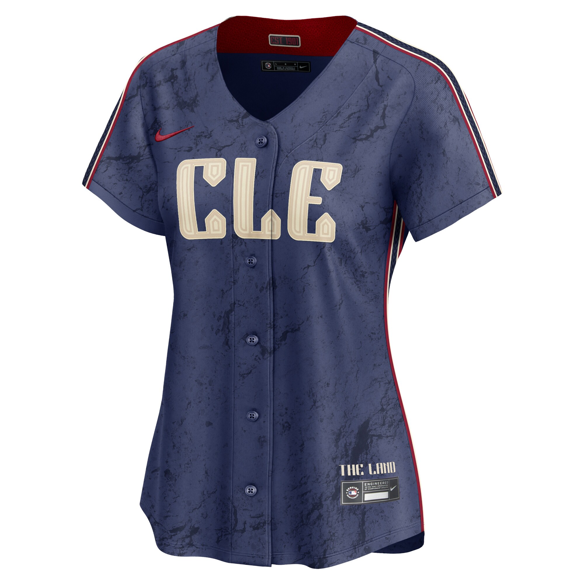 Jos\u00c3\u00a9 Ram\u00c3\u00adrez Cleveland Guardians  Women's 2024 City Connect Limited Jersey - Navy