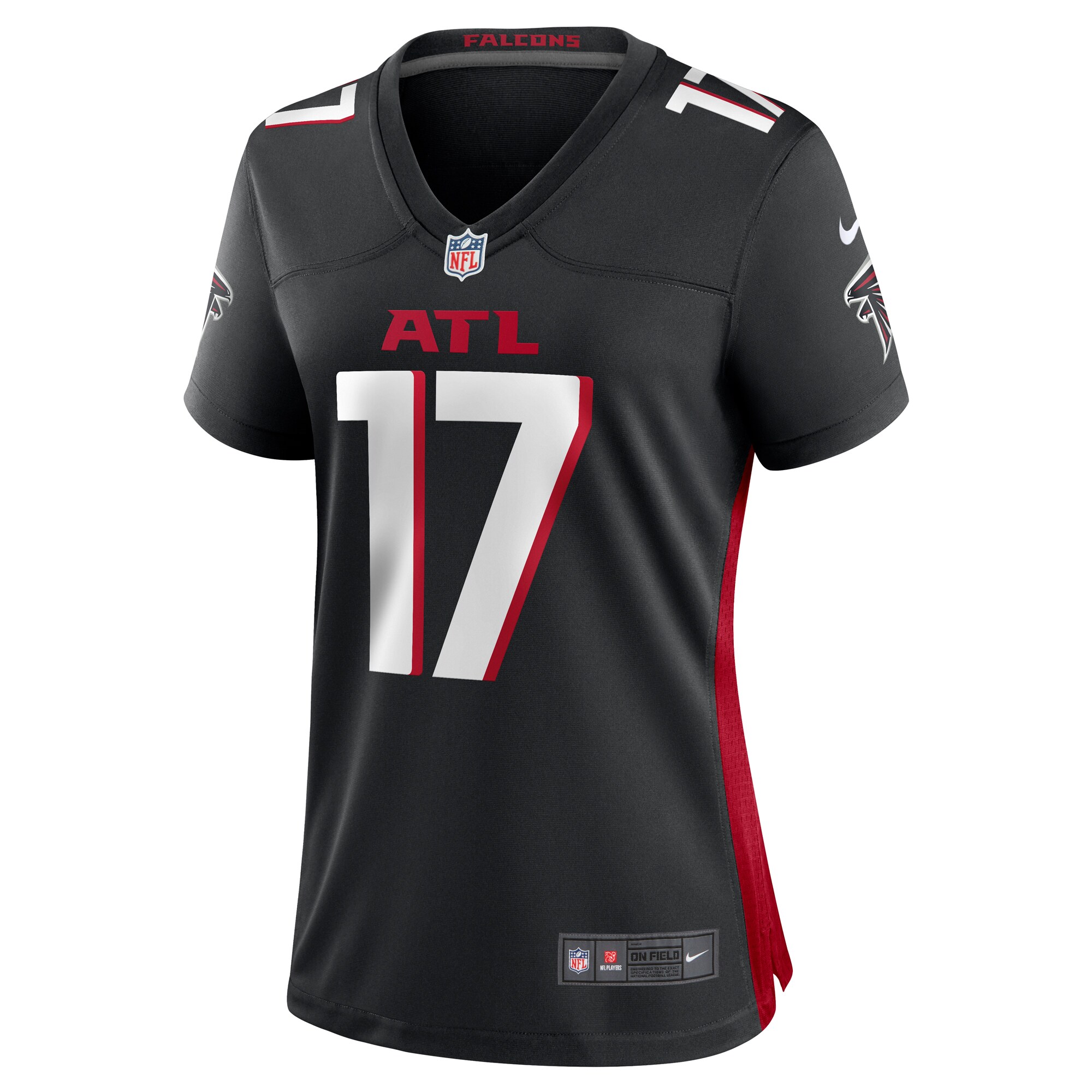Arnold Ebiketie Atlanta Falcons  Women's Team Game Jersey -  Black