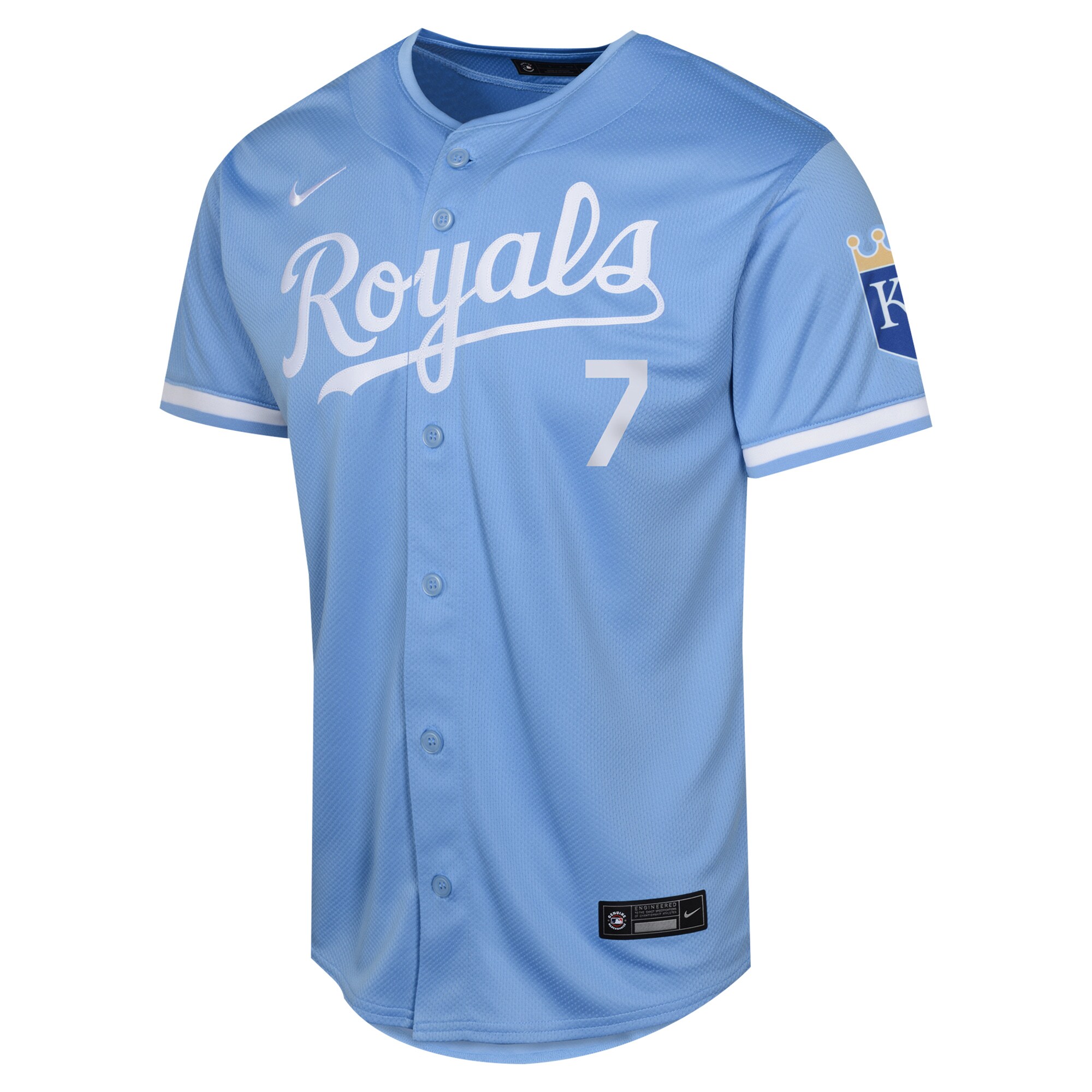 Bobby Witt Kansas City Royals  Youth Alternate Limited Player Jersey\u00c2\u00a0\u00e2\u20ac\u201c Light Blue