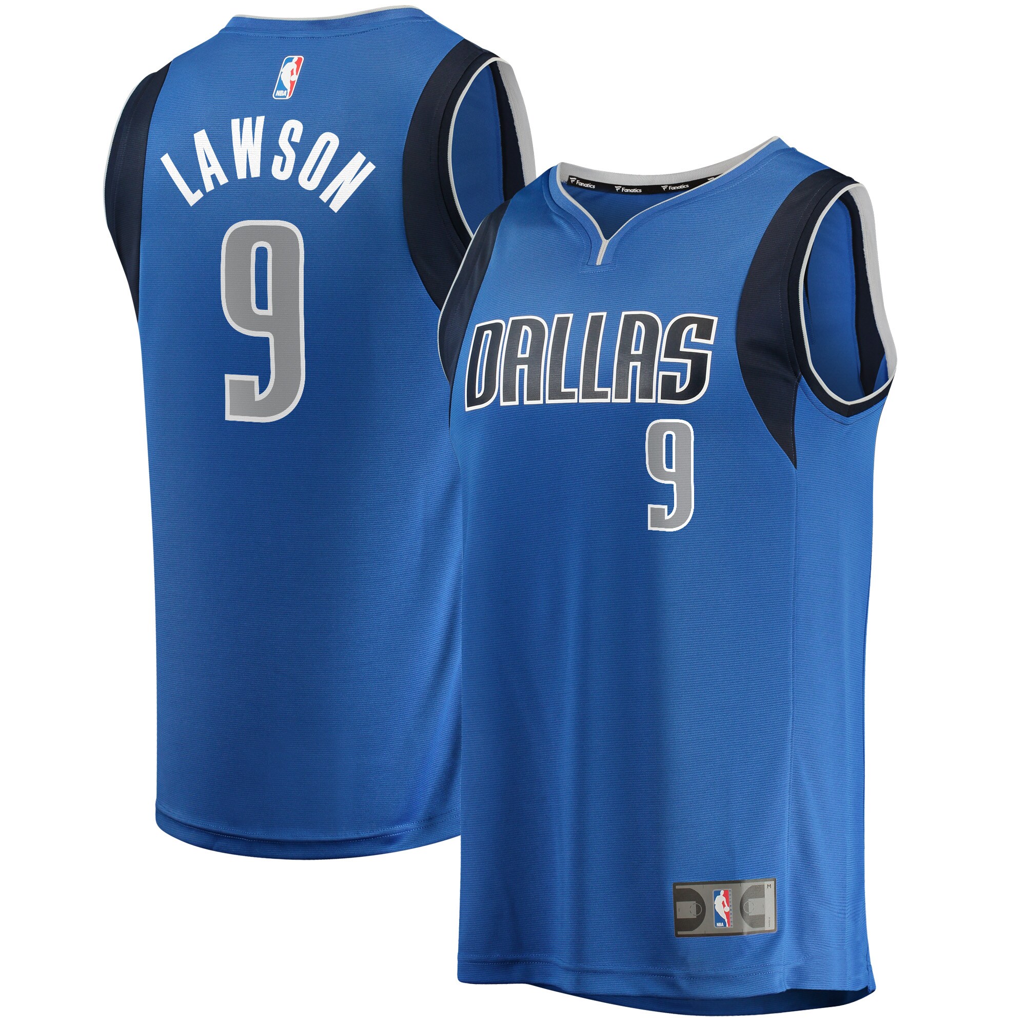 A.J. Lawson Dallas Mavericks Fanatics Youth Fast Break Player Jersey - Icon Edition - Blue