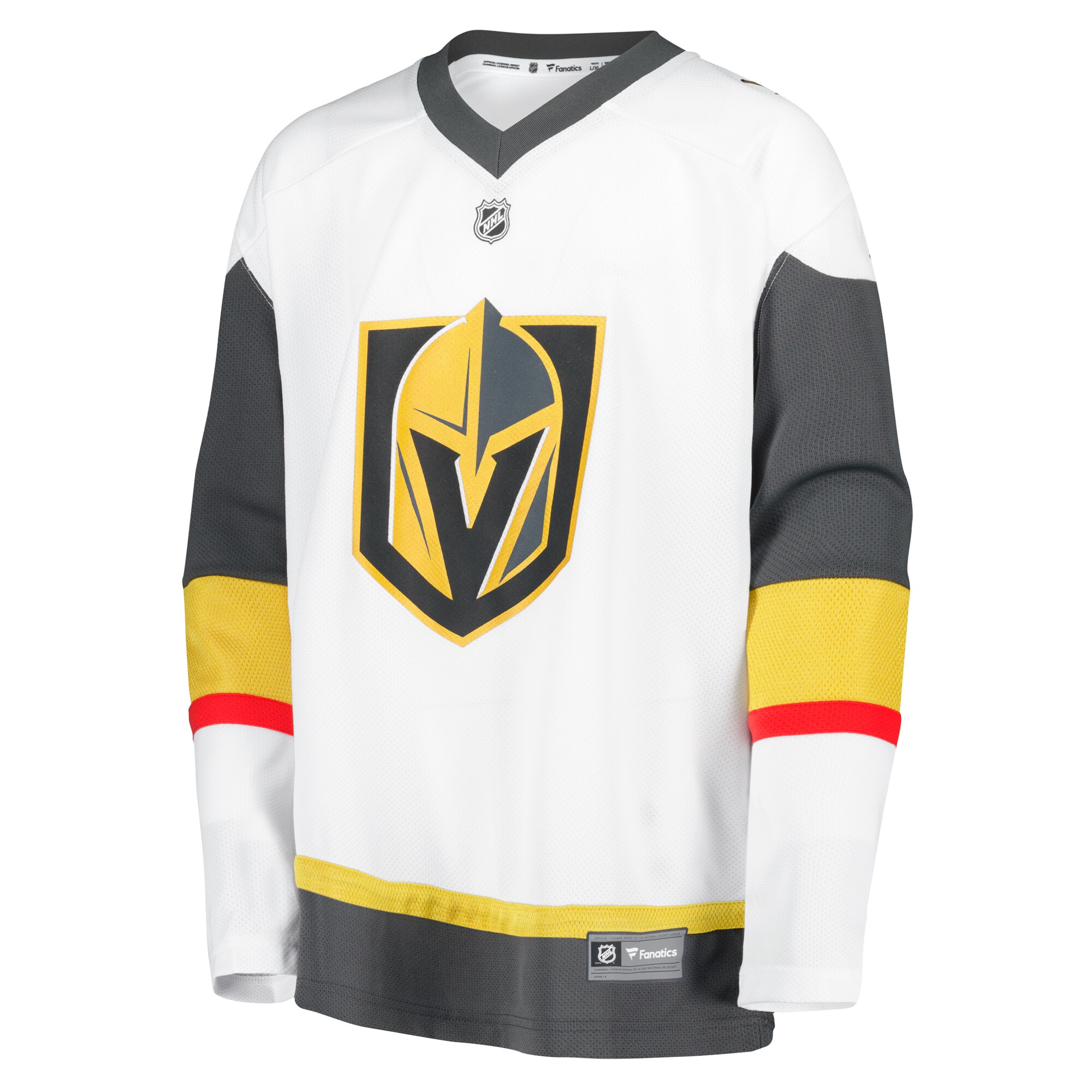 Vegas Golden Knights Fanatics Youth Away Replica Blank Jersey - White