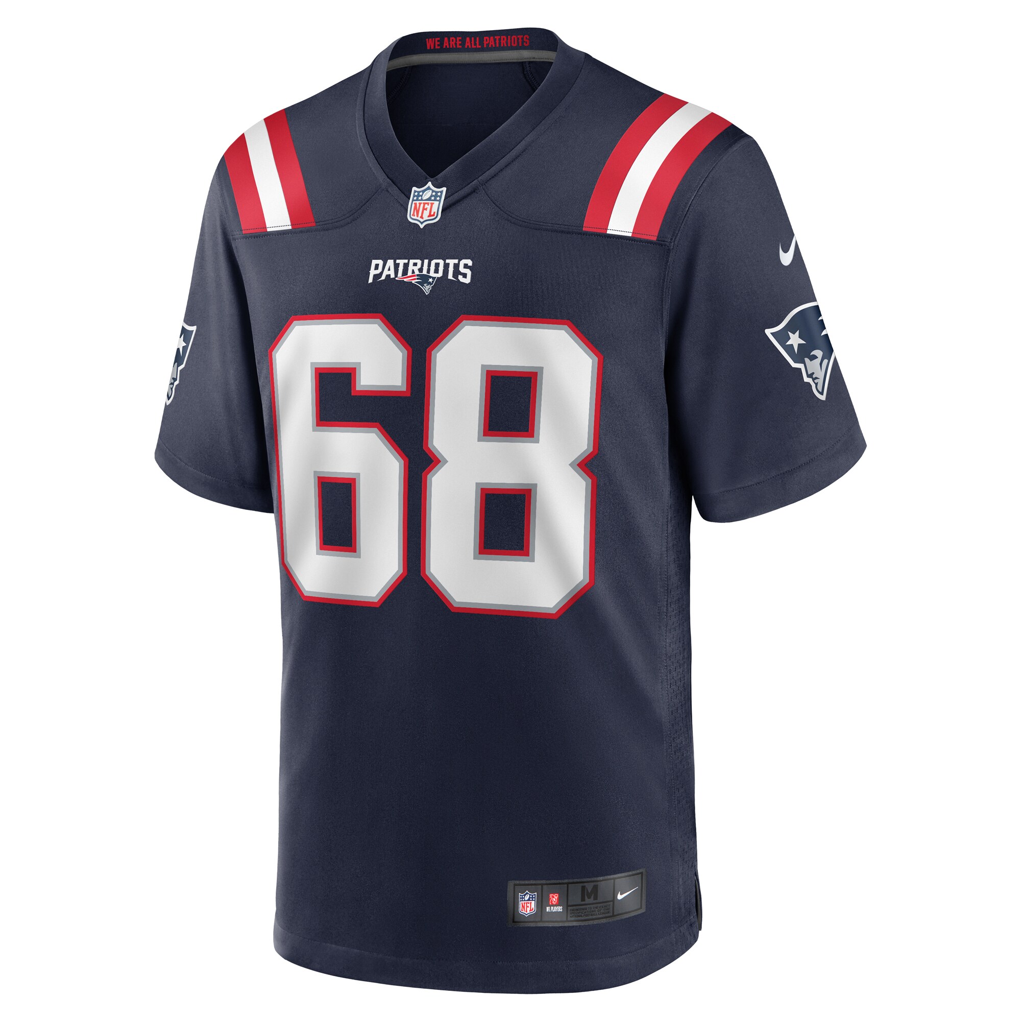 Atonio Mafi New England Patriots  Team Game Jersey -  Navy